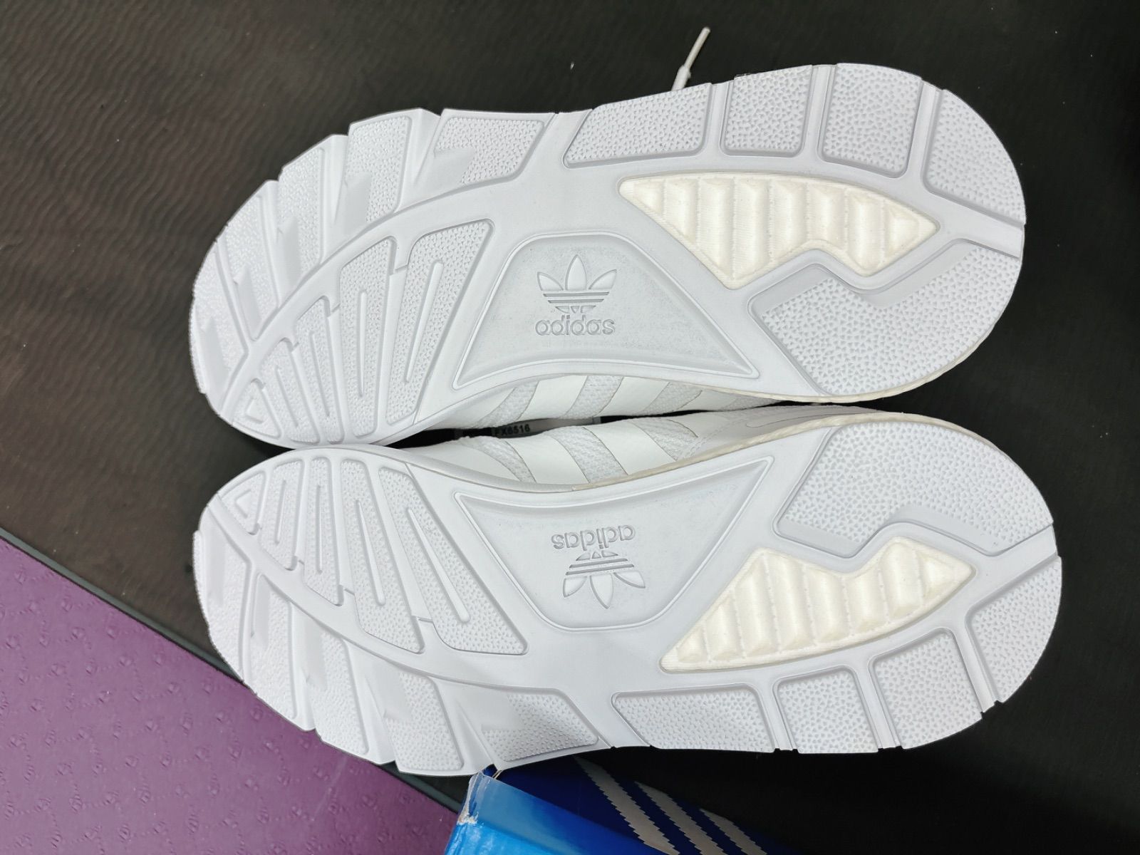 adidas Originals Men's ZX 1K Boost Sneaker, White/White/White