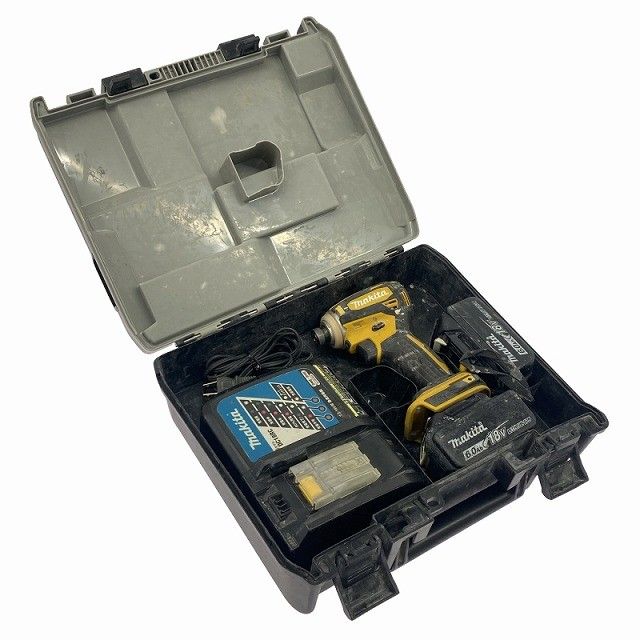 品 makita マキタ 18 V 充電式インパクトドライバー TD 172 D 黄 バッテリ 6.0 Ah 充電器 ケース付 コードレス118952
