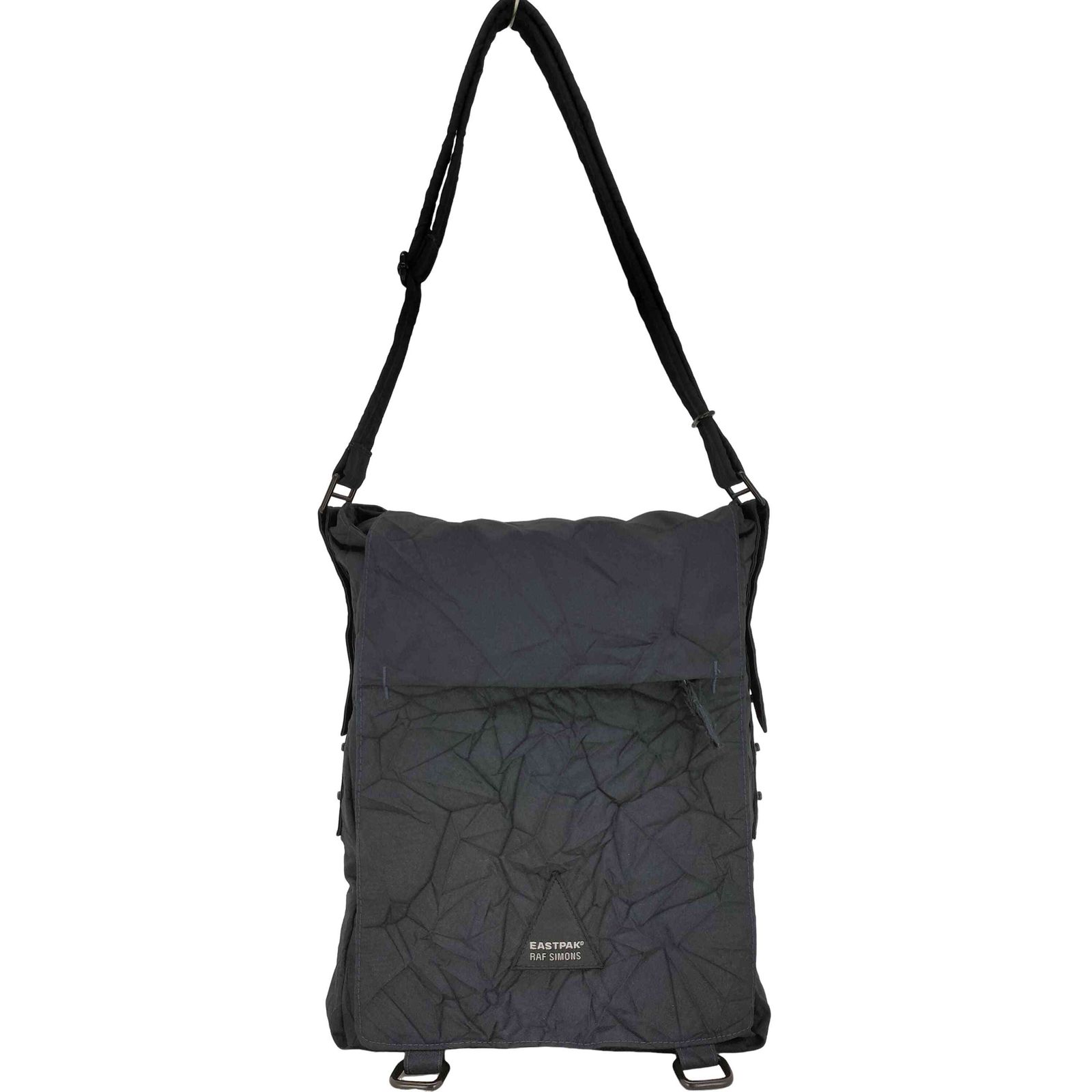 RAF SIMONS(ラフシモンズ) 08AW RS FLAPBAG Crinkle Flap Shoulder Bag メンズ 表記無 【中古】【ブランド古着バズストア】 ラフシモンズ RAF SIMONS 08AW RS FLAPBAG Crinkle Flap Shoulder Bag