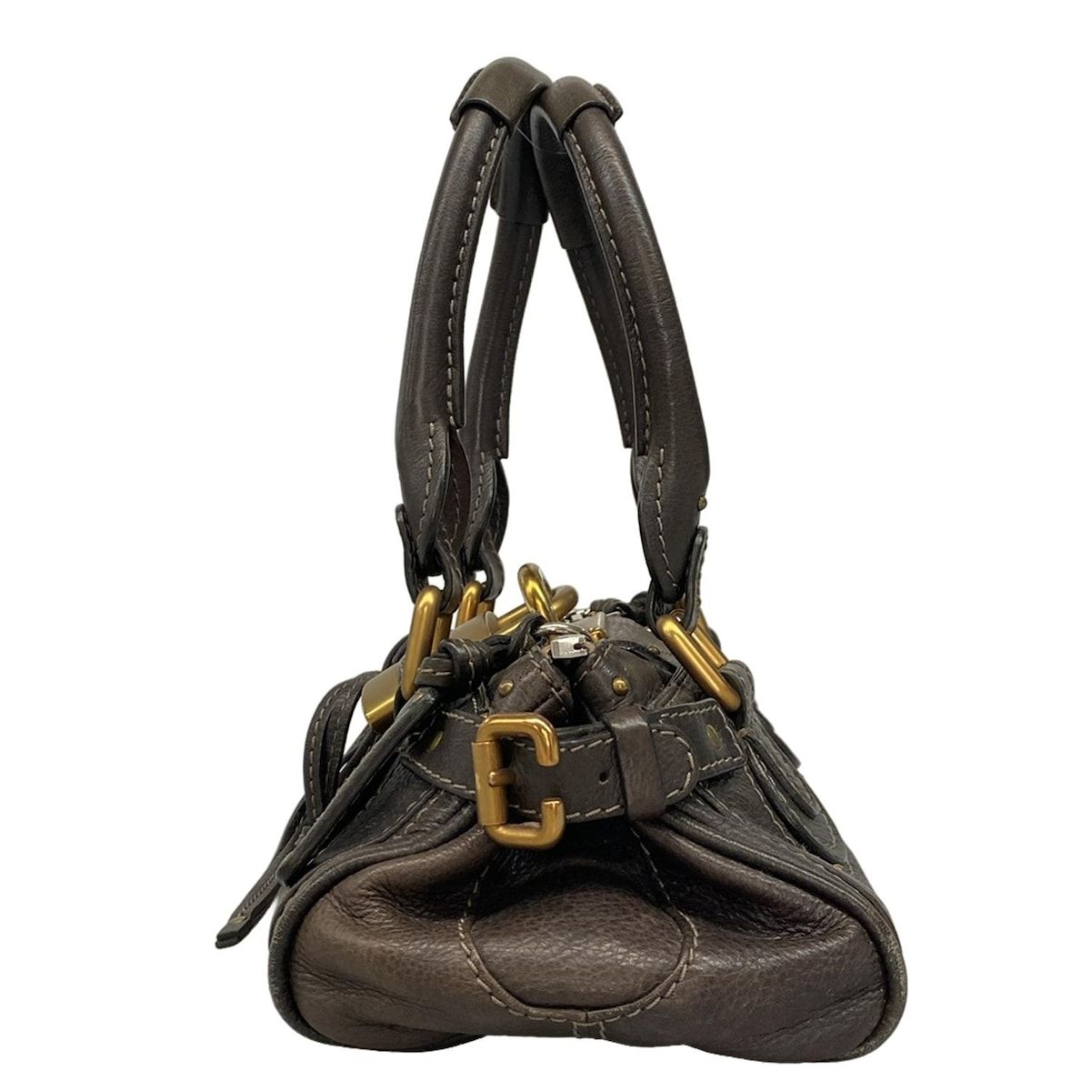 Chloe(クロエ) ハンドバッグ ミニパディントン ダークブラウン レザー
