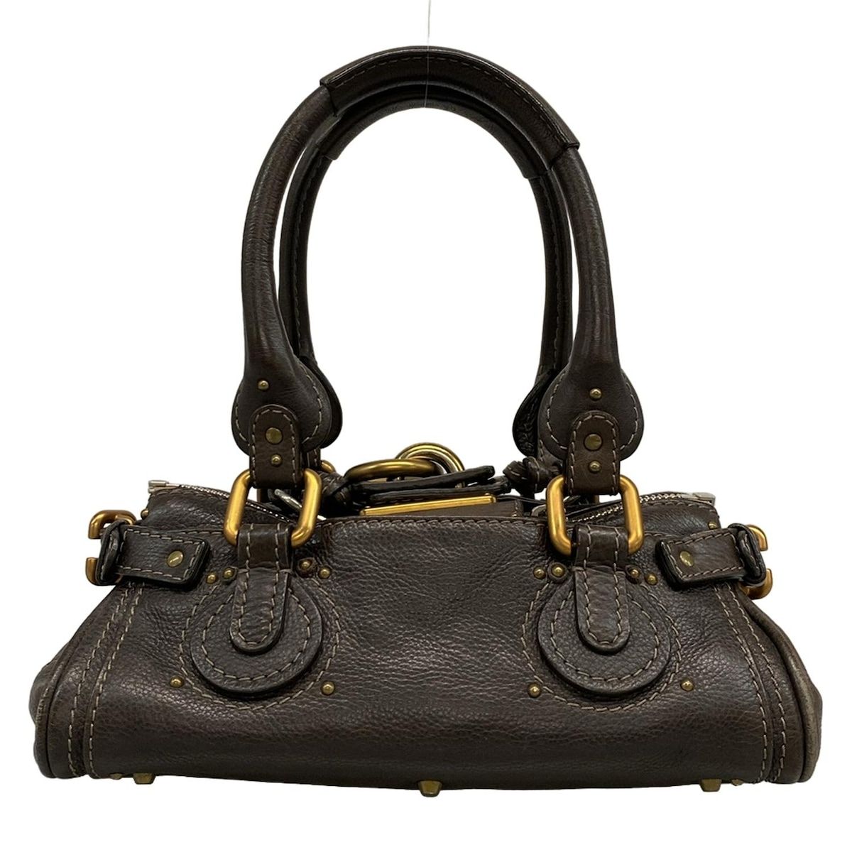 Chloe(クロエ) ハンドバッグ ミニパディントン ダークブラウン レザー