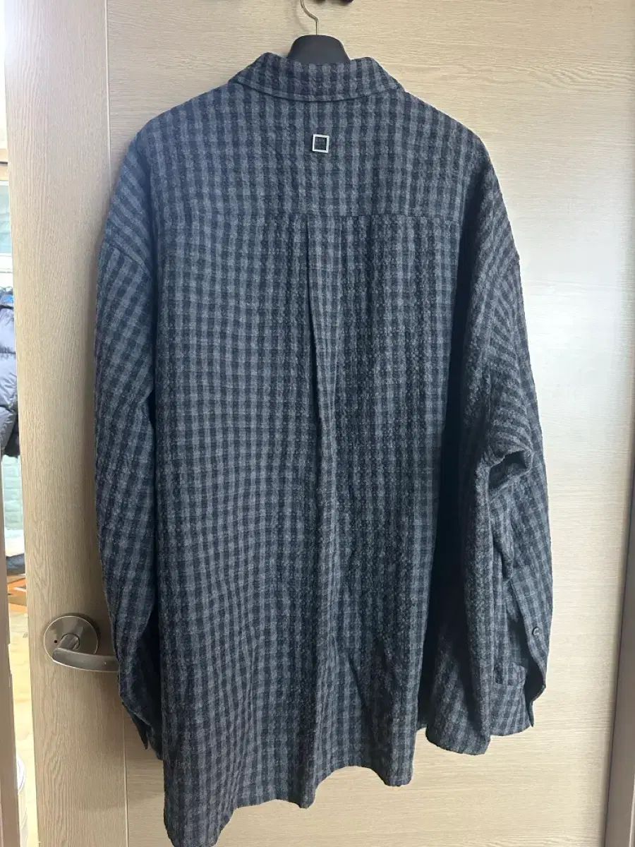 50 ウーヨンミ 25 FW グレー ギンガム CHECK シャツ