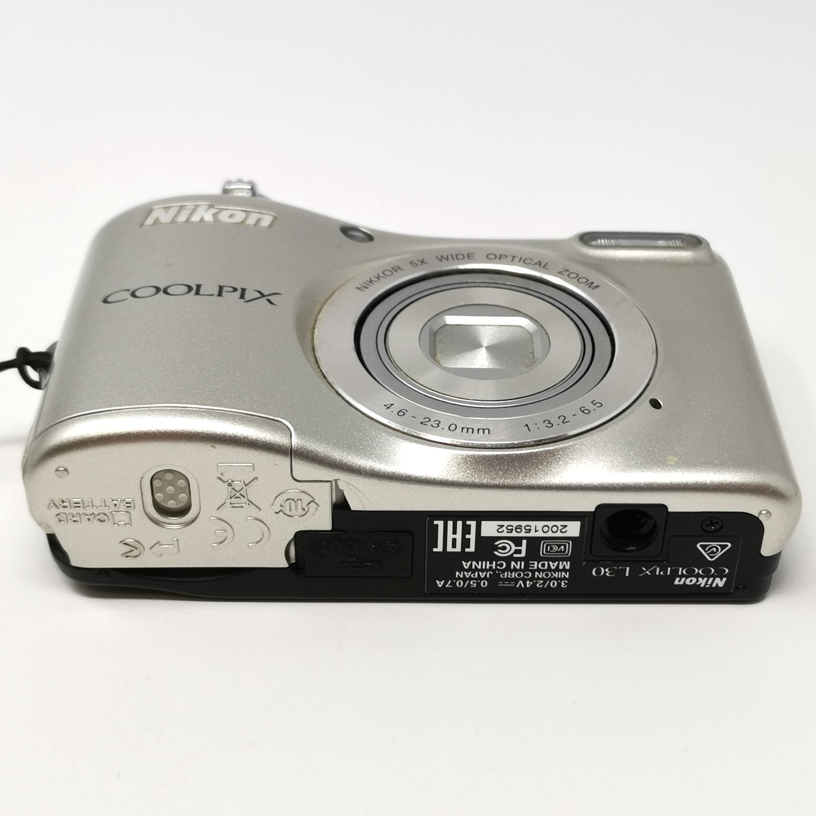 ニコン coolpix L30 シルバー デジカメ 動作確認済み デジタルカメラ