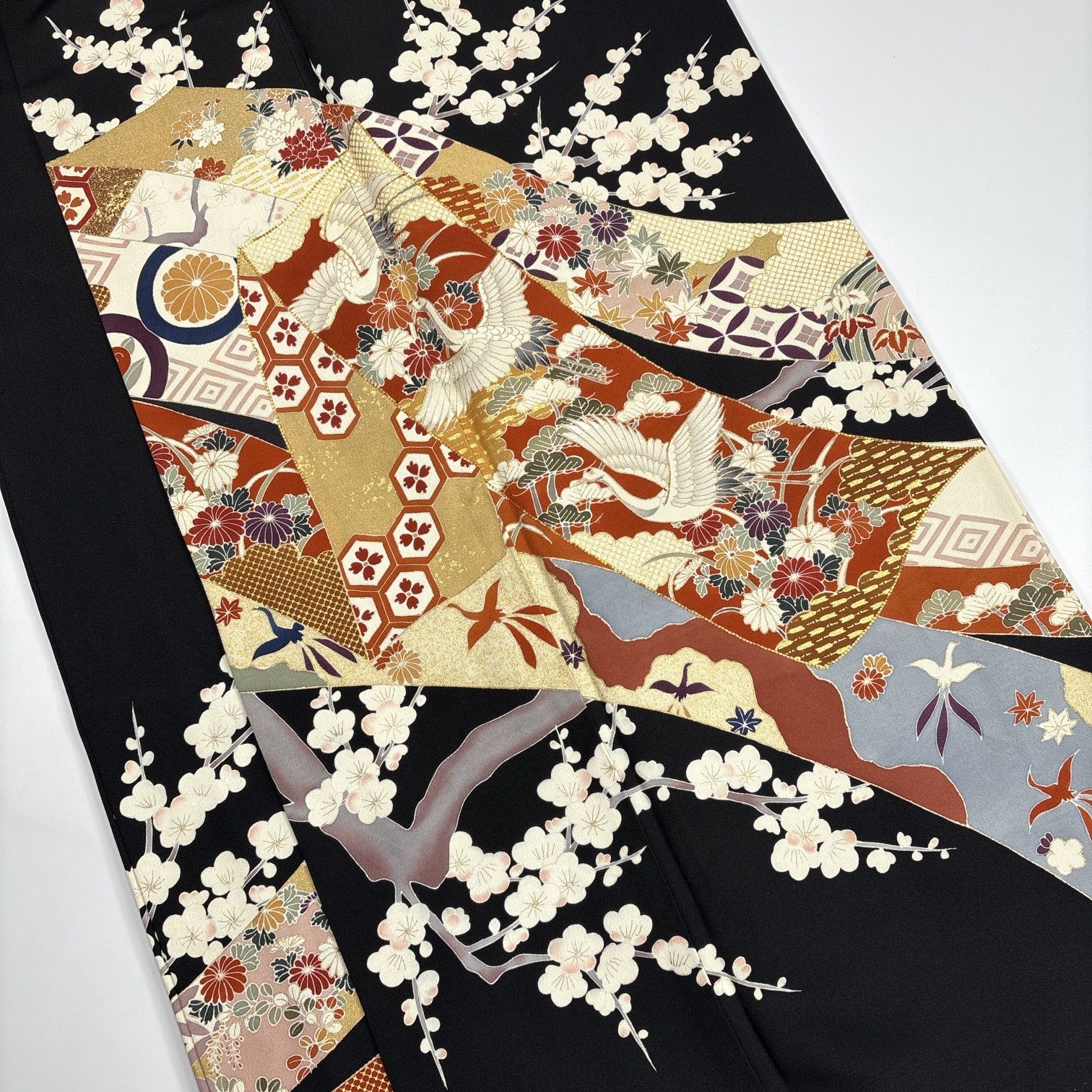 黒留袖 4枚 正絹 着物まとめ売り 同梱購入歓迎 リメイク用 着付け練習