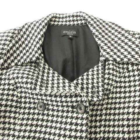 エミリアウィズ EmiriaWiz ジャケット 千鳥格子 ダブル 肩パッド 厚手