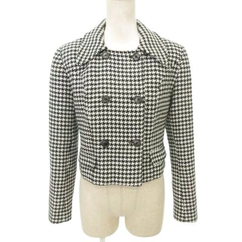 エミリアウィズ EmiriaWiz ジャケット 千鳥格子 ダブル 肩パッド 厚手