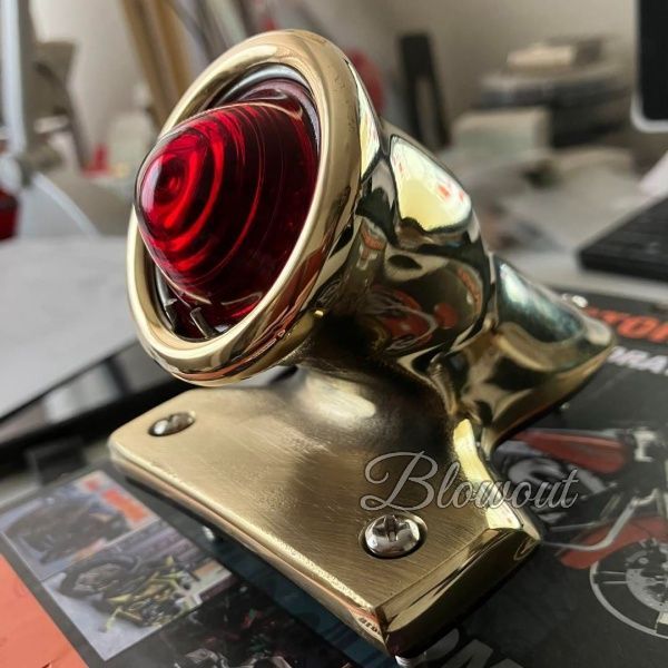 真鍮 テールライト ハーレー crocker チョッパー アメリカン ブラス