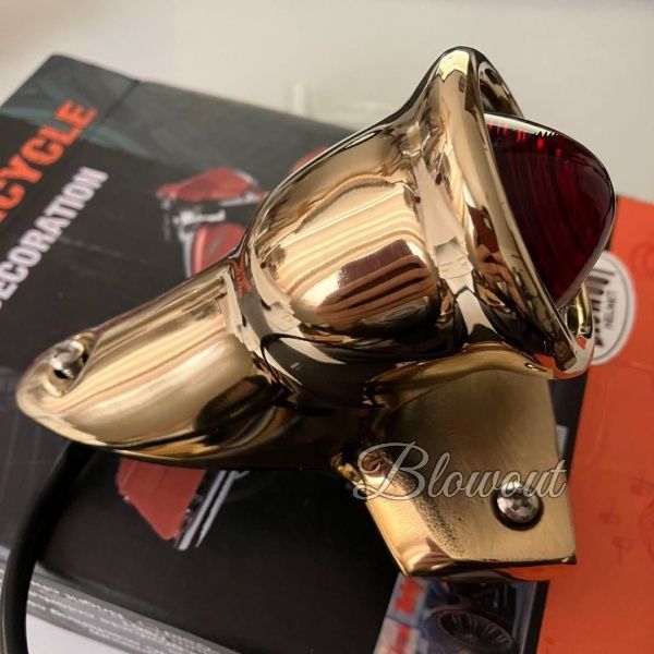 真鍮 テールライト ハーレー crocker チョッパー アメリカン ブラス