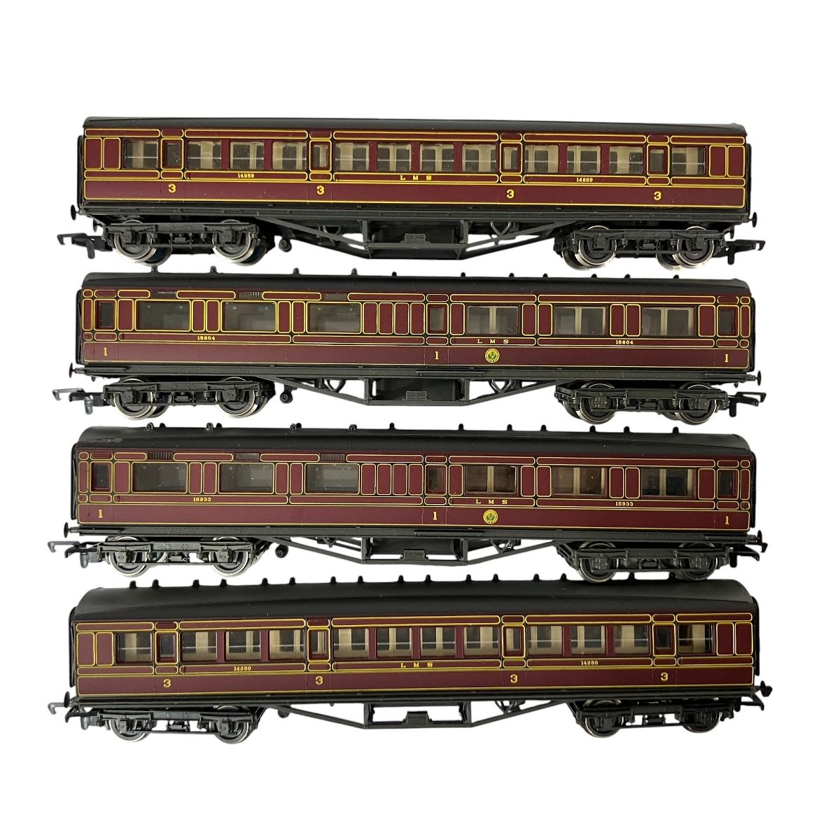 2931 2932 2933 2935 ロンドンミッドランド スコティッシュ鉄道 LMS 客車 4両セット HOゲージ 鉄道模型