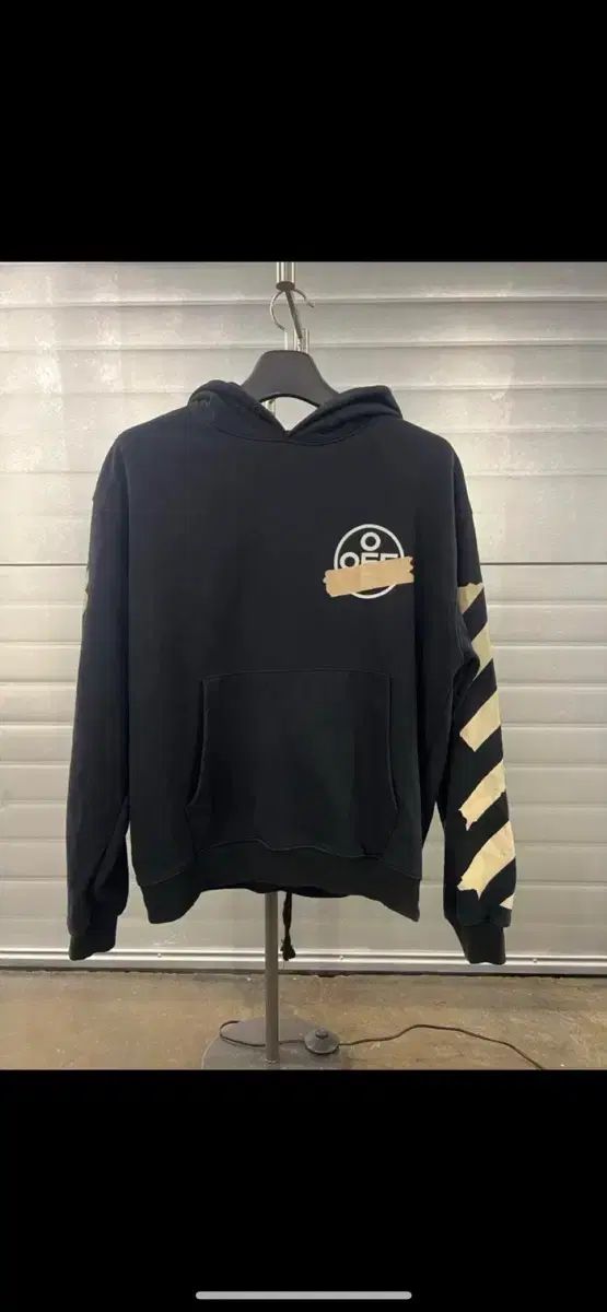 オフホワイト テイピング Tシャツ ブラック M