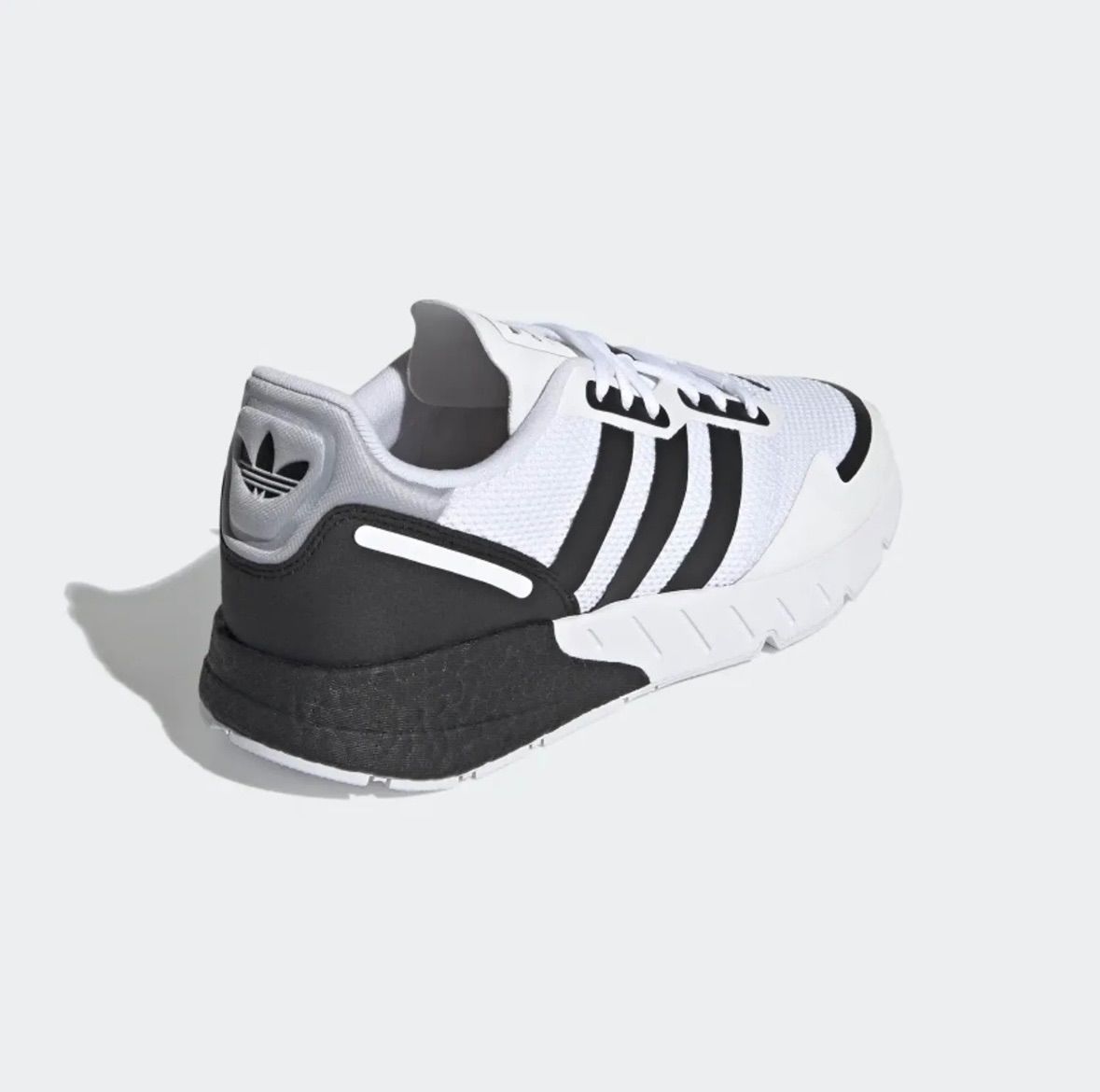 adidas Originals Men's ZX 1K Boost Sneaker, White/Black/Halo