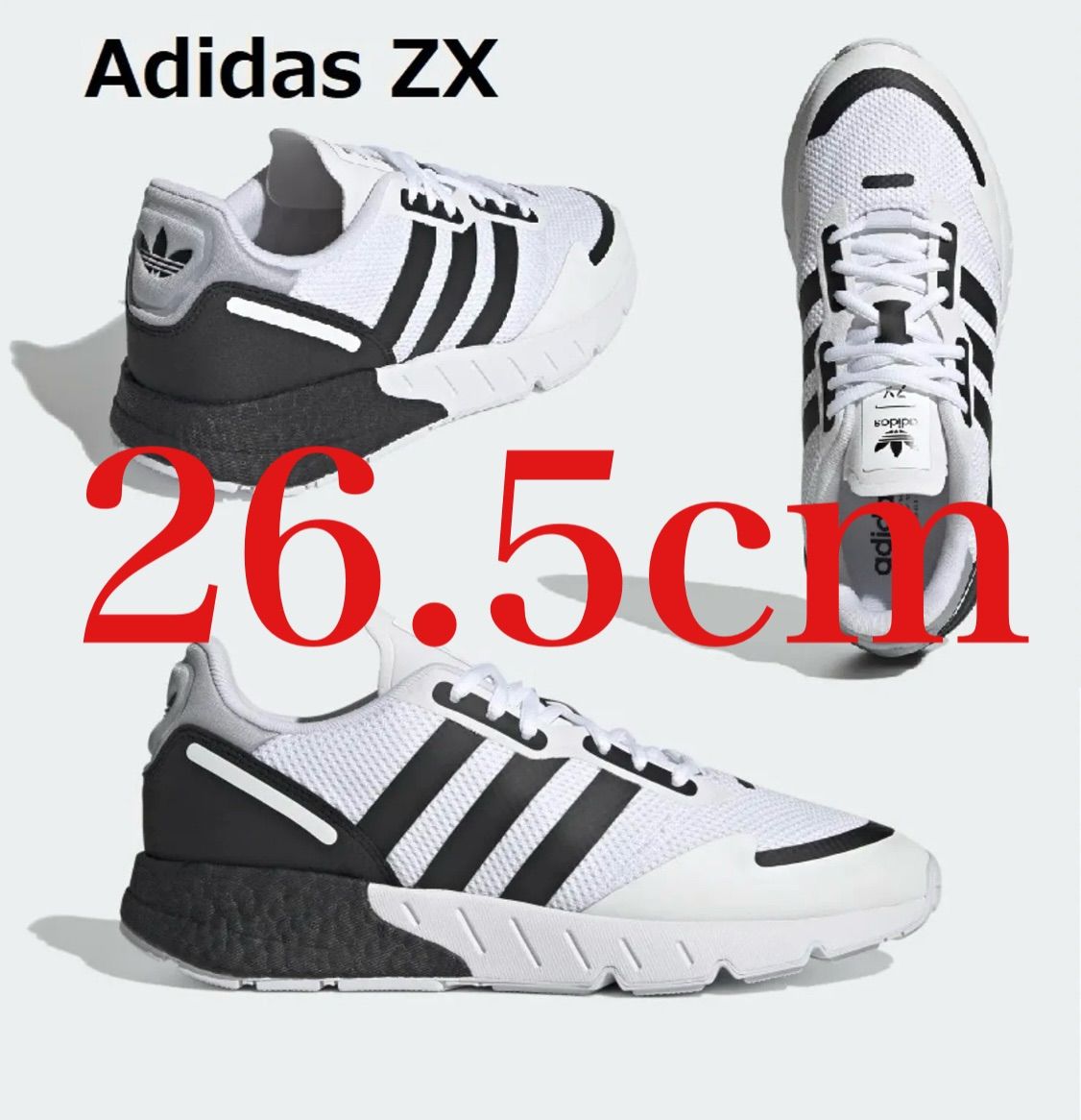 adidas Originals Men's ZX 1K Boost Sneaker, White/Black/Halo