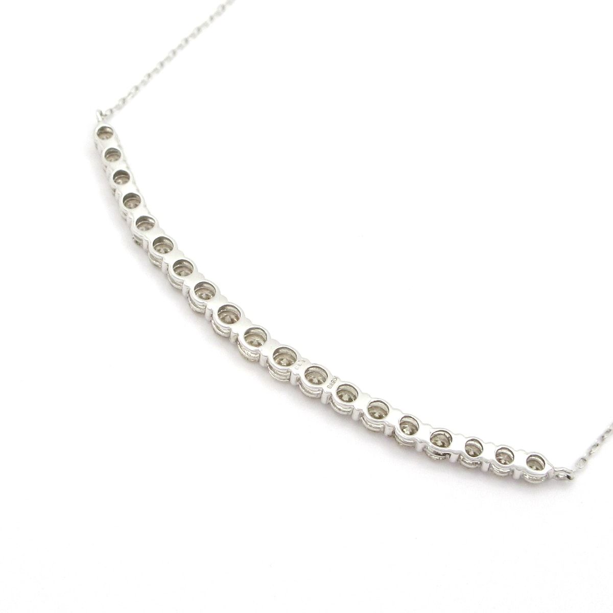  Unbranded ノーブランド ネックレス K 18 WG ダイヤモンド 総重量 2 1 g 00刻印 ネックレス アクセサリー