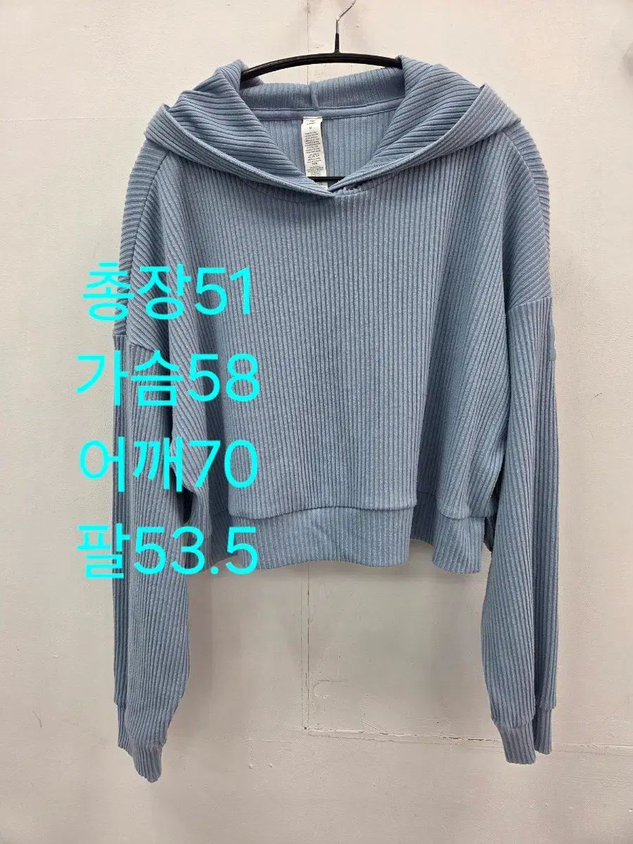 M アロ alo レディース スカイブルー ゴージ クロップド フード