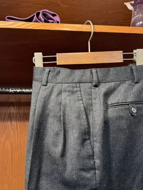 ランドエンズ ウール パンツ 32 33