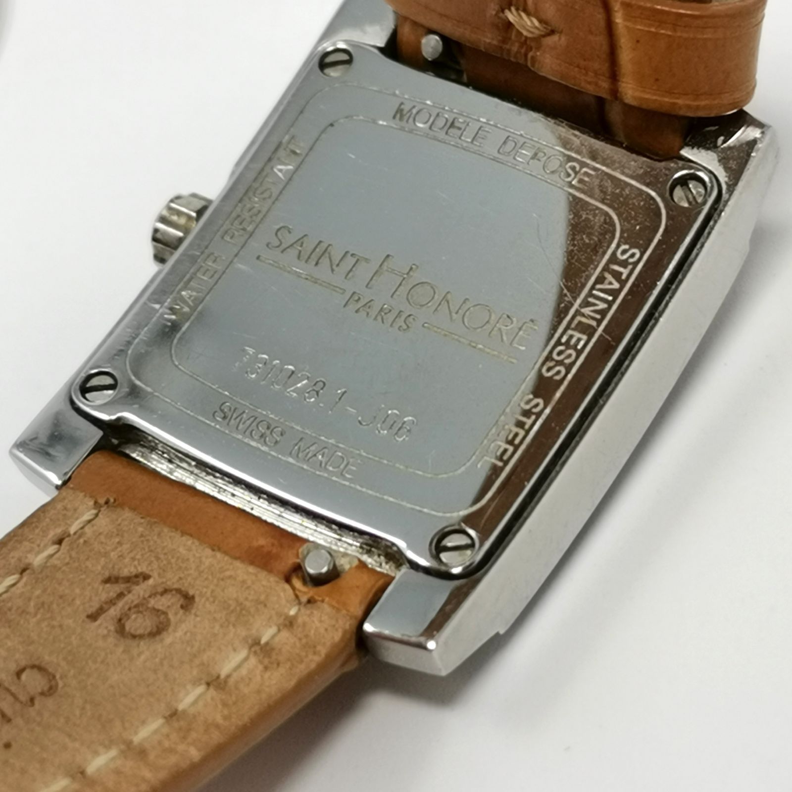  サントノーレ SAINT HONORE 腕時計 クォーツ シルバー ブラウン スクエア レディース 管理番号 腕時計(クォーツ) 腕時計(アナログ)