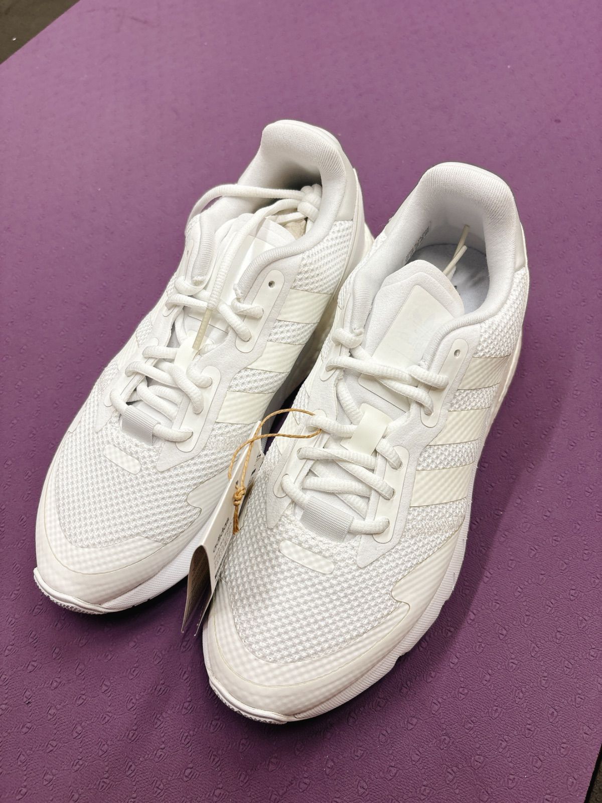 adidas】Zx 1K Boost スケートシューズ、ホワイト 26.5cm - メルカリ