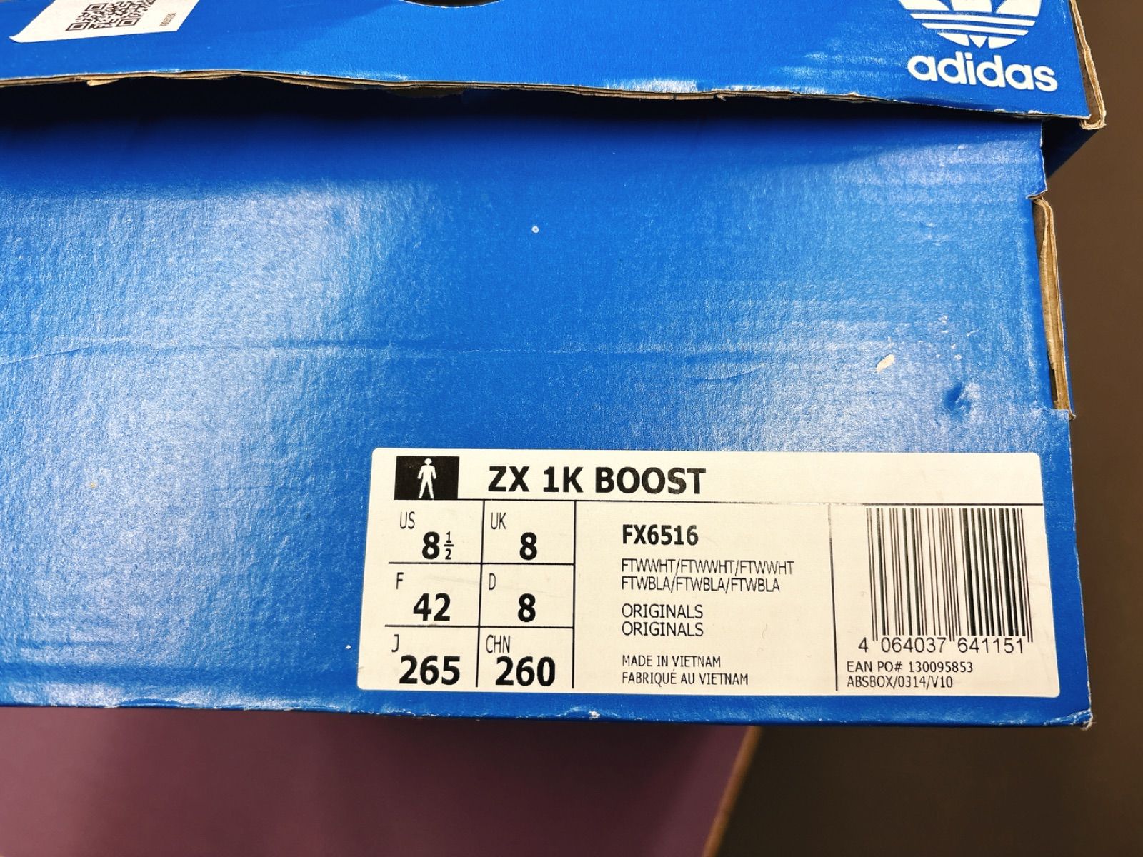 adidas】Zx 1K Boost スケートシューズ、ホワイト 26.5cm - メルカリ