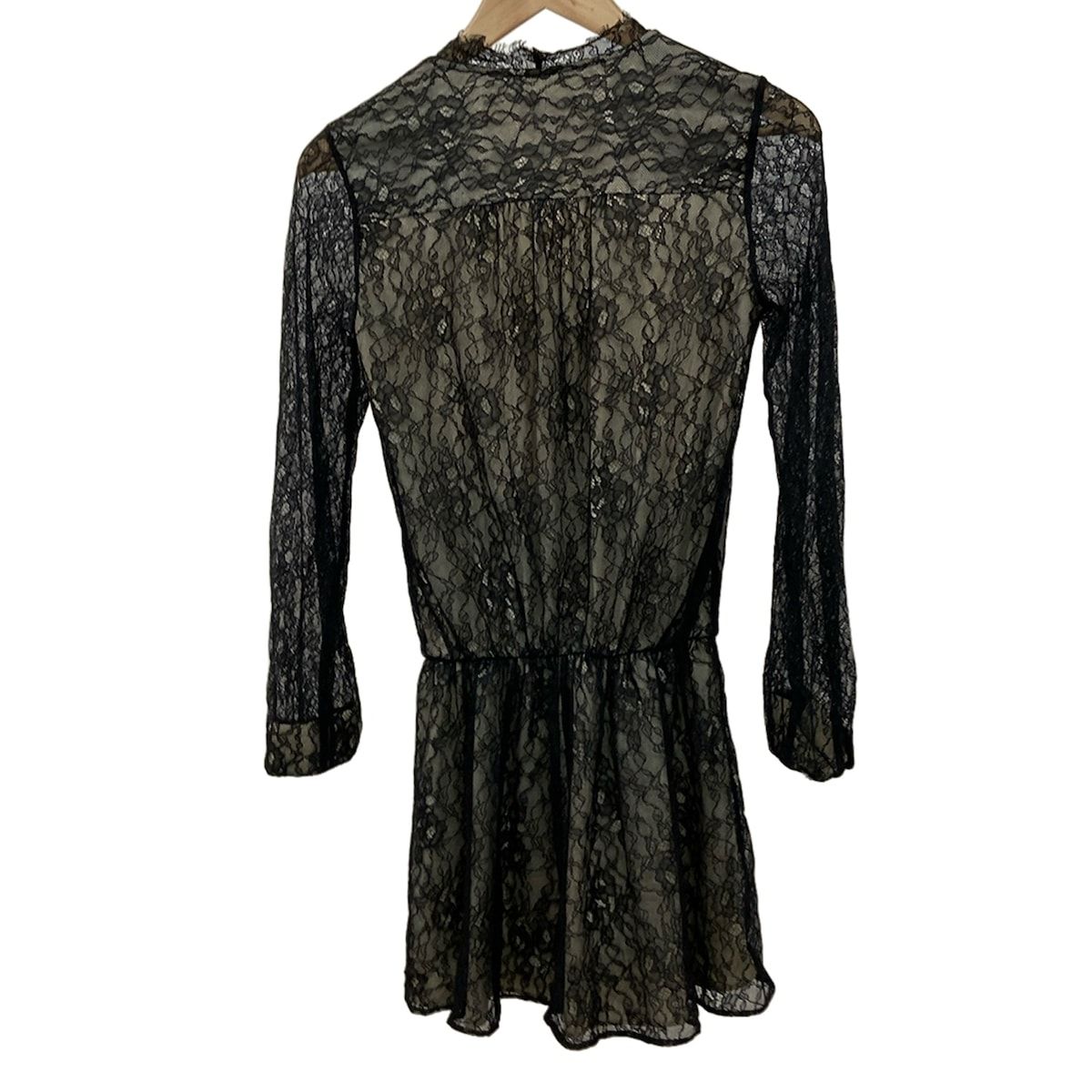 Alice and Oliviaレーストップス　インナー付き alice+olivia(アリスオリビア) ワンピース レディース - 黒×アイボリー