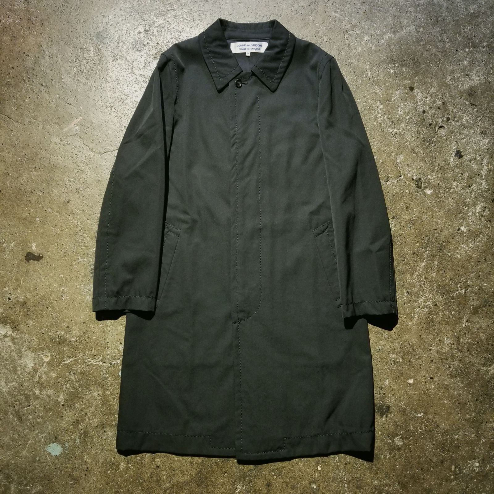 COMME des GARCONS AD 2005 ステッチデザイン ステン コート M コムデギャルソンコムデギャルソン コムコム