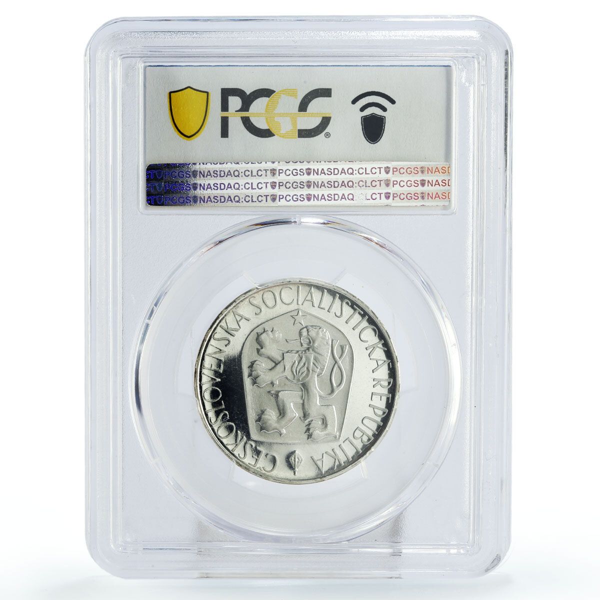 チェコスロバキア 10コルン 革命期 ヤン H PR68 PCGS 銀貨 1965年