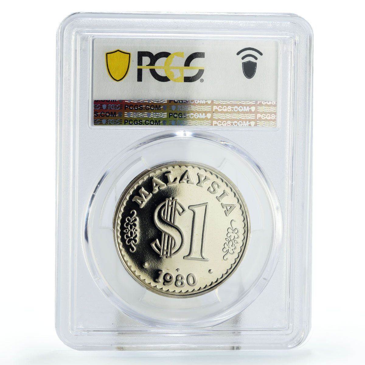 マレーシア 1 リンギット 国貨幣 議会 Hoe KM-9.1 PR69 PCGS Ni コイン