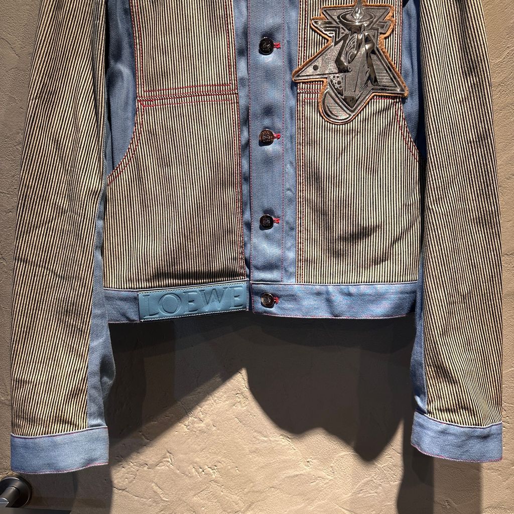 LOEWE ロエベ 16SS STRIPE DENIM JACKET デニムジャケット H2168160BO