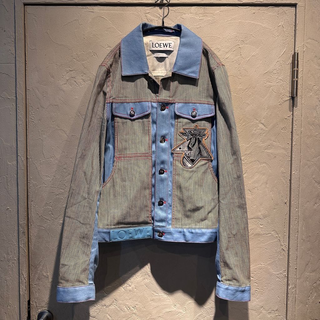 LOEWE ロエベ ジャケット LOEWE ロエベ 16SS STRIPE DENIM JACKET デニムジャケット H2168160BO