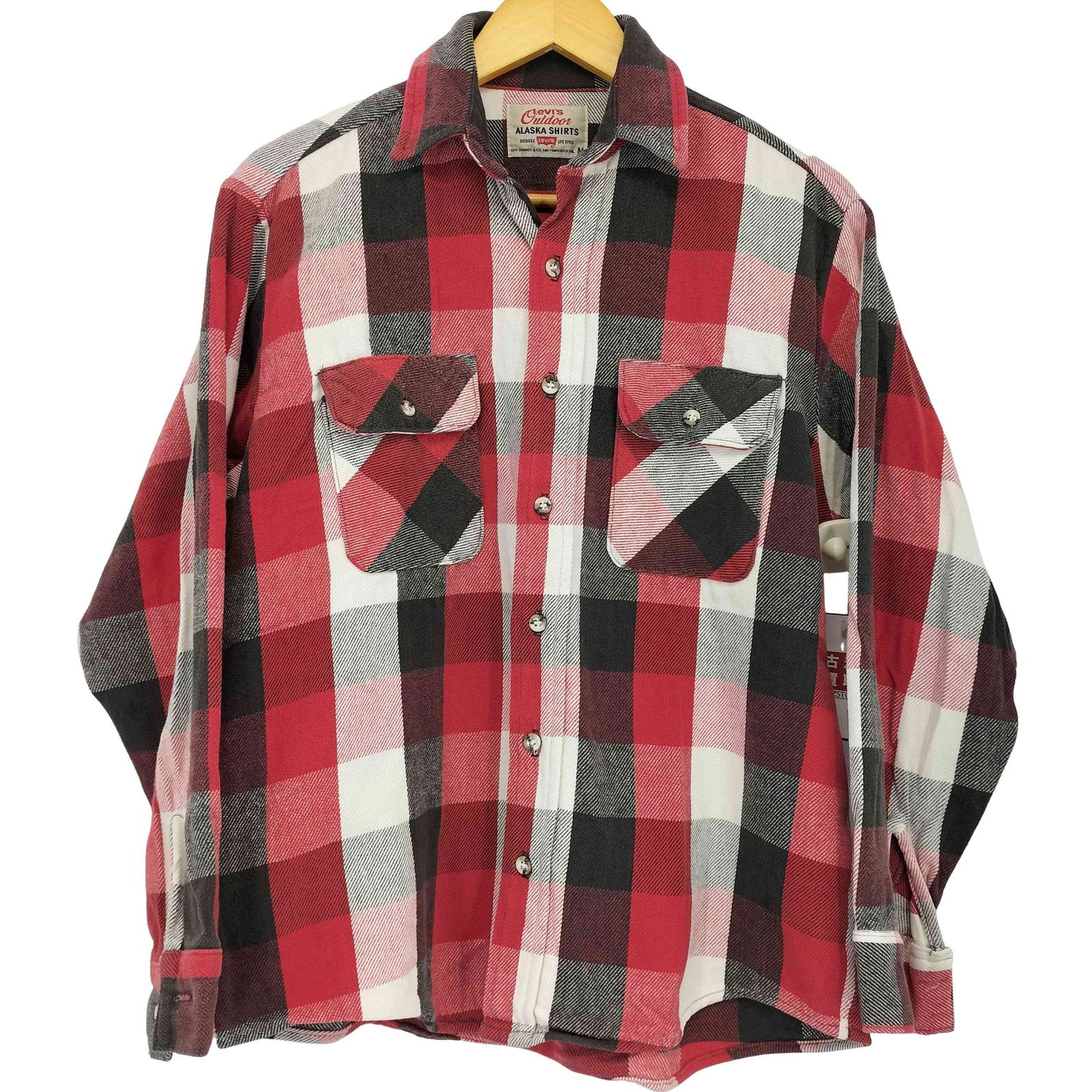 90年代USA製　リーバイス　アラスカシャツ　ネルシャツ　バッファローチェック柄 リーバイス Levis 90S ALASKA SHIRTS バッファローチェック ネルシャツ