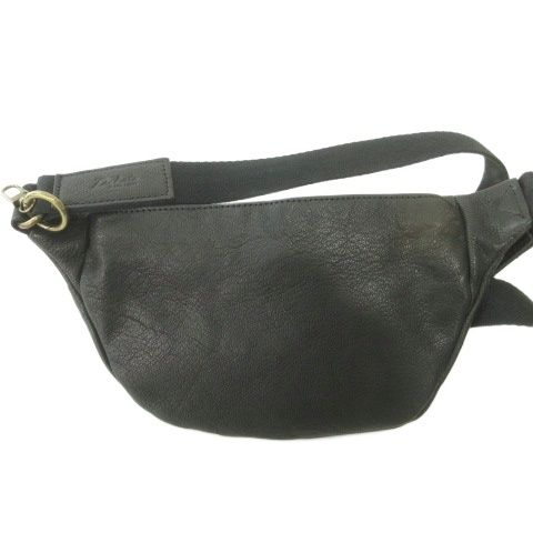 ダコタ Dakota 美品 レザー ウェストポーチ ショルダーバッグ 黒