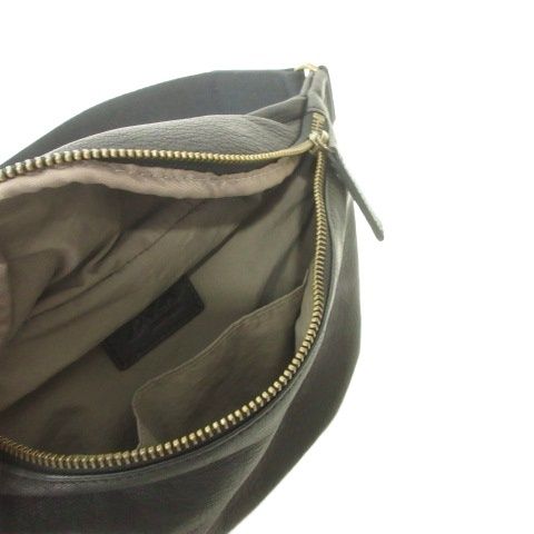 ダコタ Dakota 美品 レザー ウェストポーチ ショルダーバッグ 黒