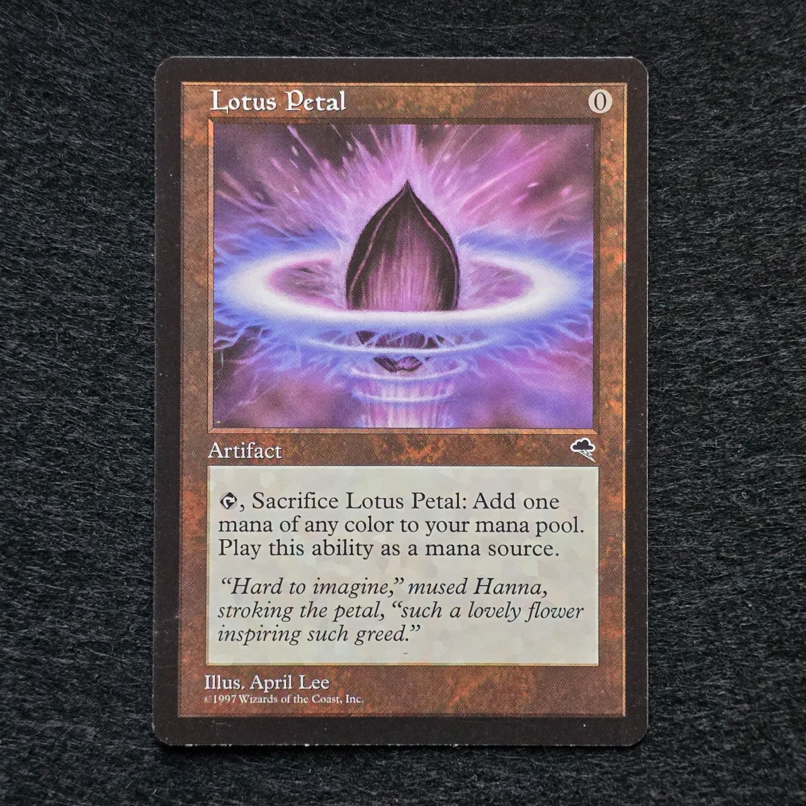 MTG 水蓮の花びら Lotus Petal 英語版 黒枠 TEMPEST 1 - メルカリ
