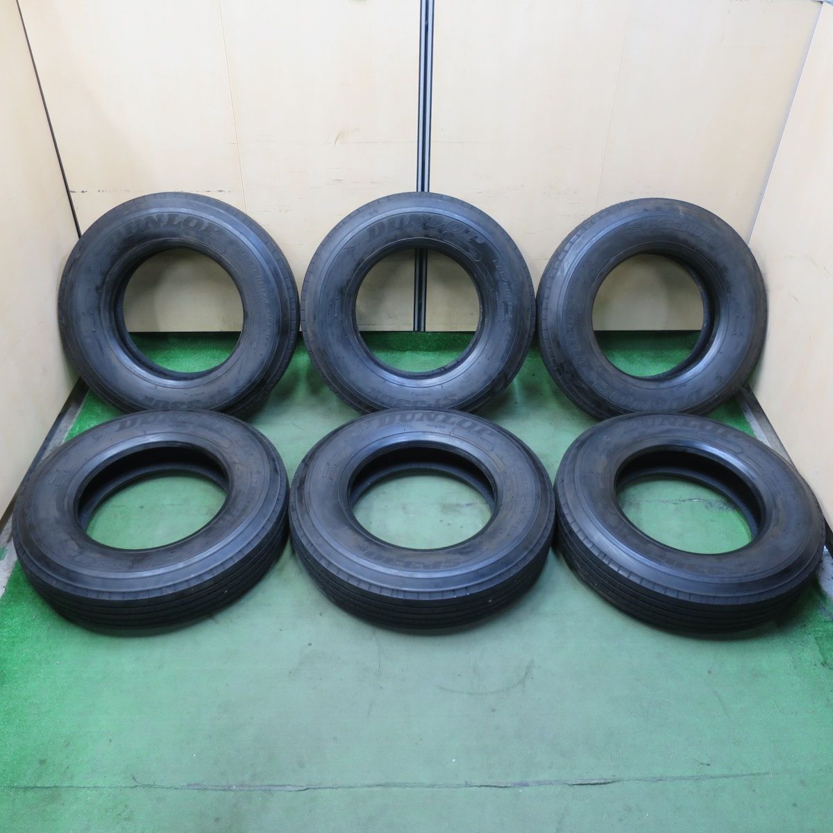 新車外し 25年 6本 トラック タイヤ 225 80 R 17 5 123 122 L ダンロップ SP 330 K 5インチ 5112213イノタ