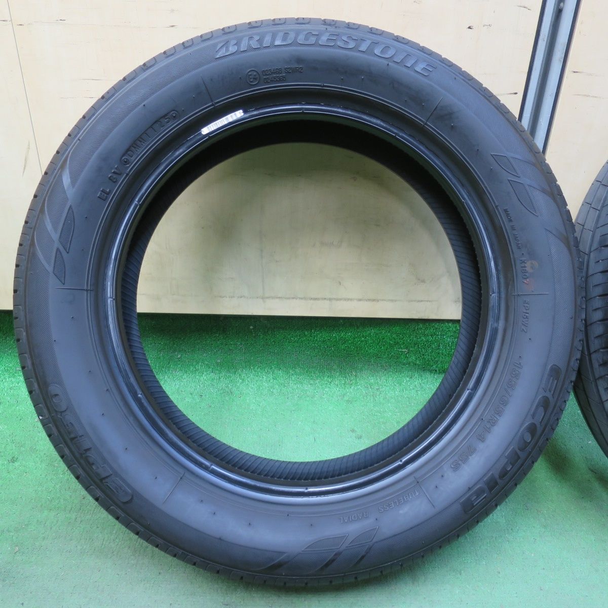 超バリ溝！25年！ほぼ10分☆155/65R14 ブリヂストン エコピア EP150