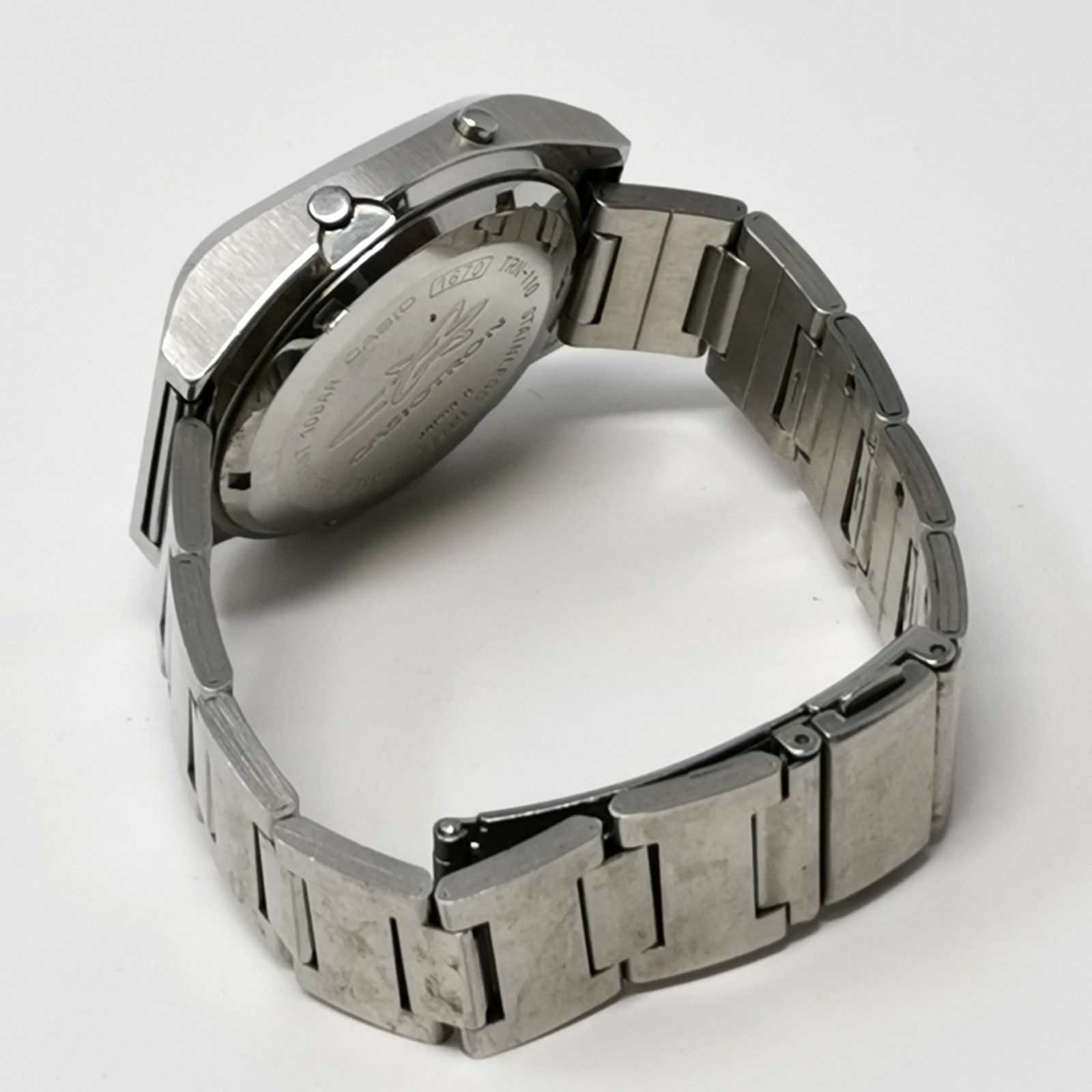 カシオトロン CASIO CASIOTRON TRN-110 腕時計 シルバー 電池ないため