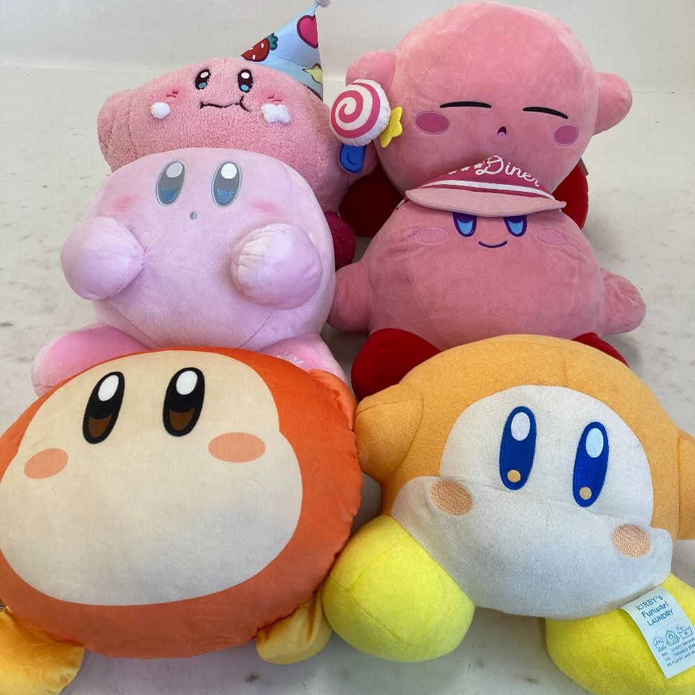 星のカービィ　まとめ売り 02w21090 星のカービィ ぬいぐるみ・クッション まとめ売り 6点