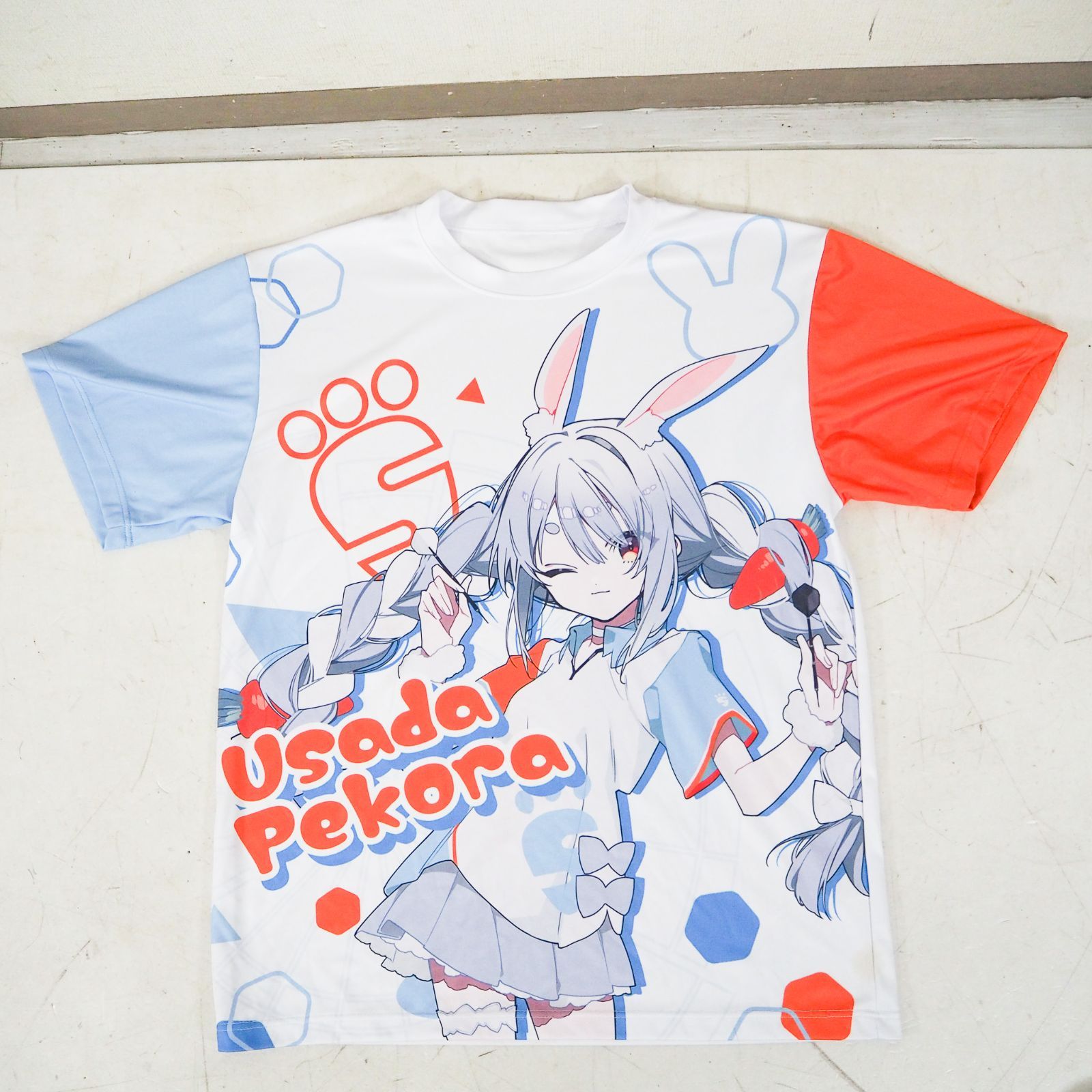 CO5208 兎田ぺこら(望月けい) フルグラフィックTシャツ フルカラー