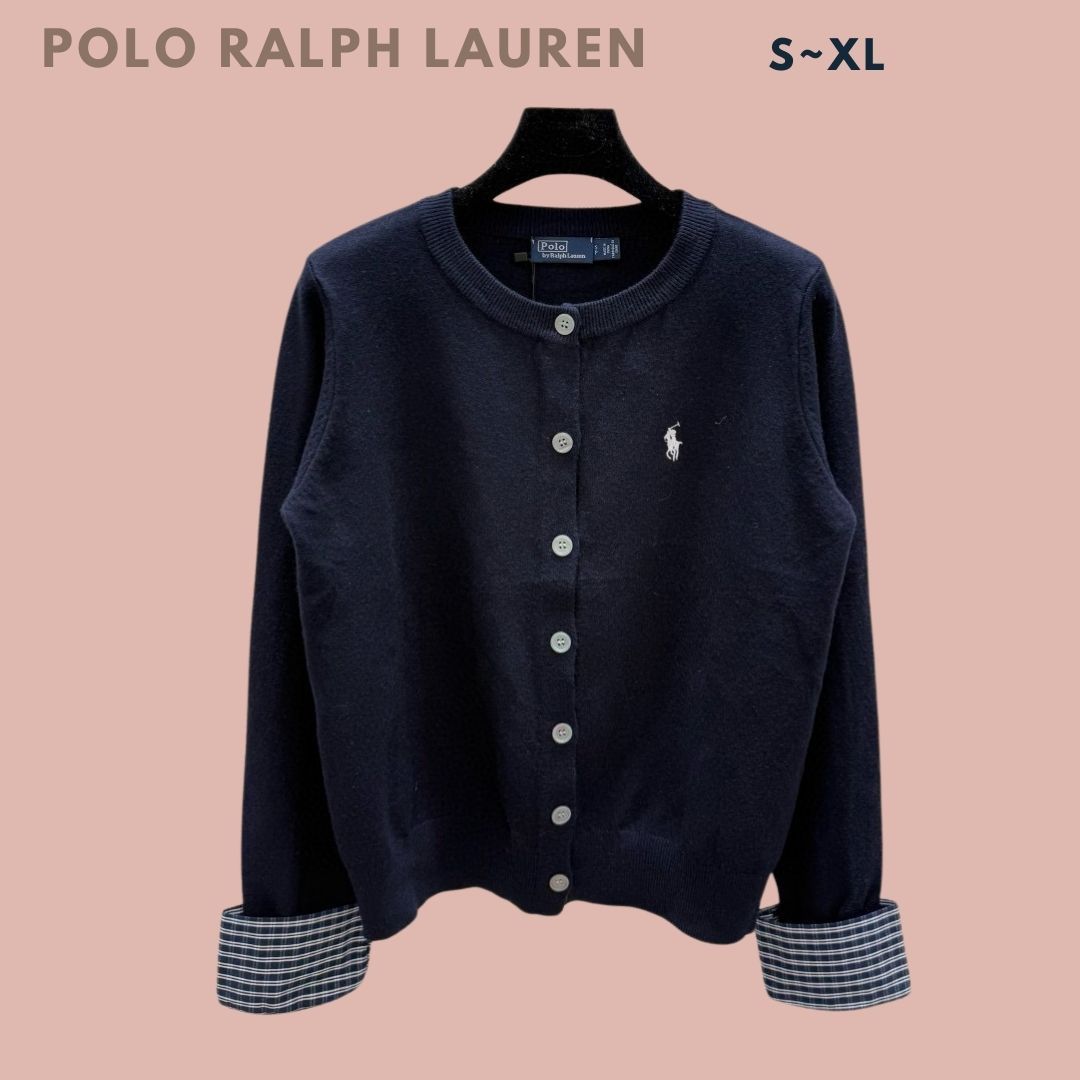 POLO Ralph Lauren ポロラルフローレン ロゴボタンチェック柄ニット 