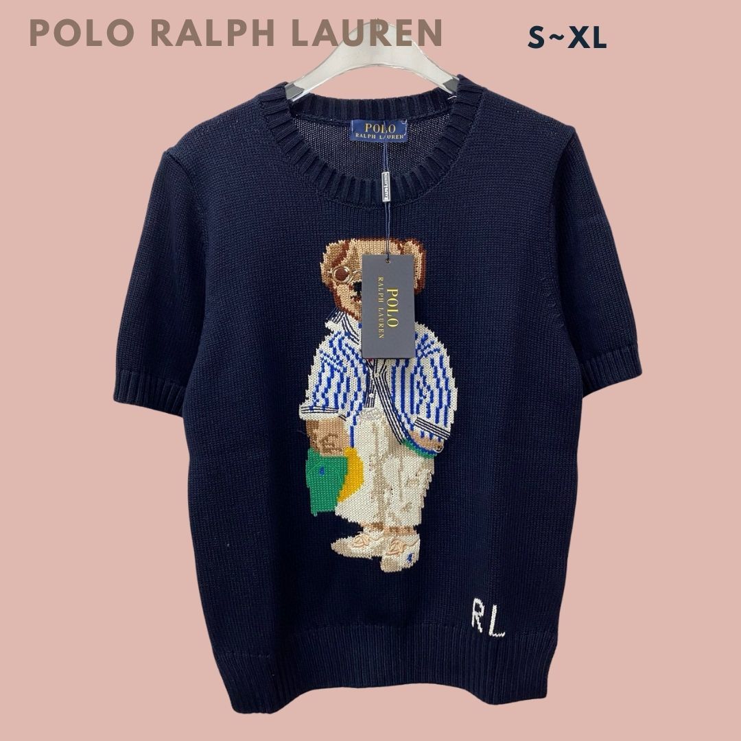 POLO Ralph Lauren ポロラルフローレン ポロベア 半袖ニットトップス