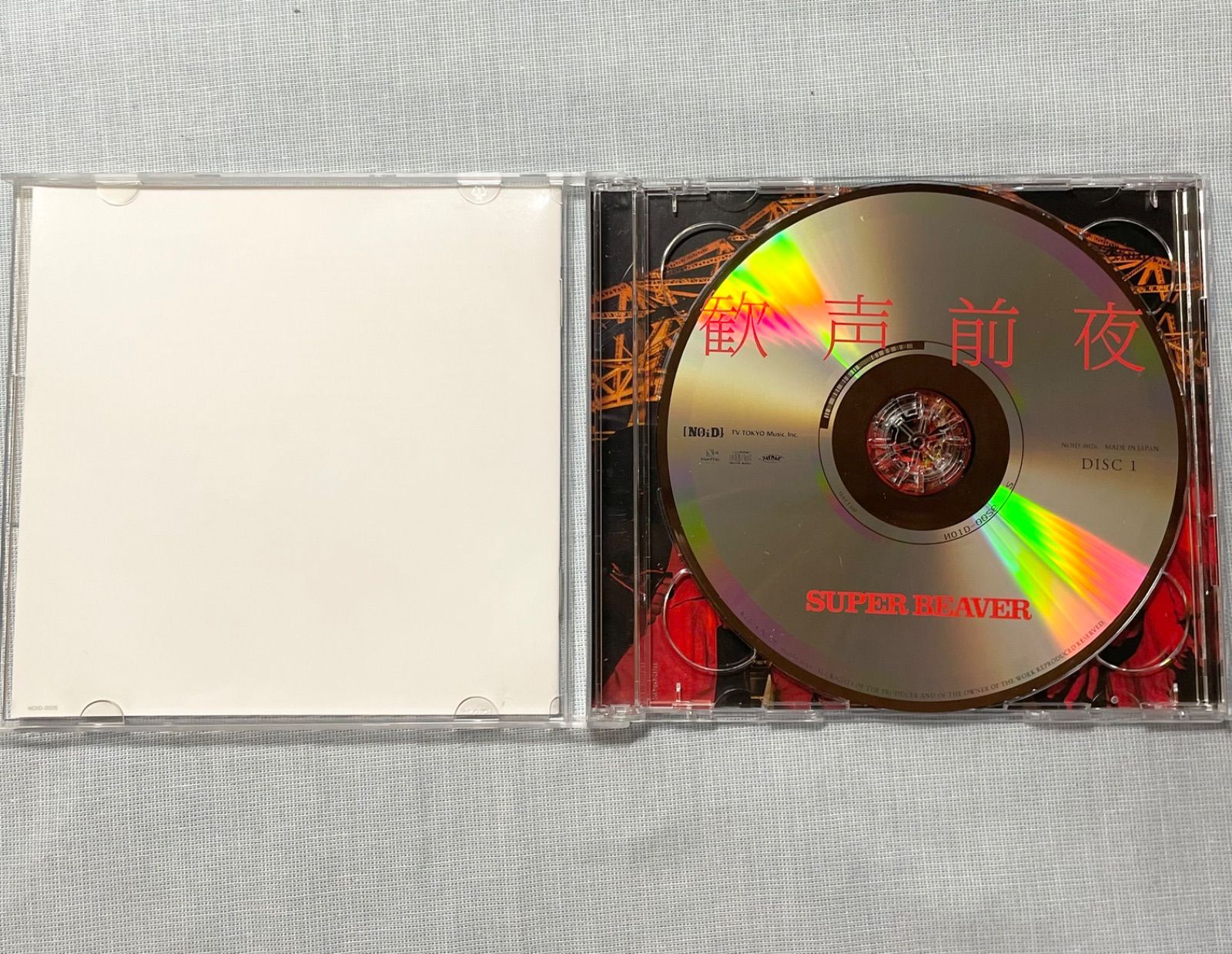 初回限定盤 SUPER BEAVER CD DVD付 歓声前夜 NOID 0026 アルバム
