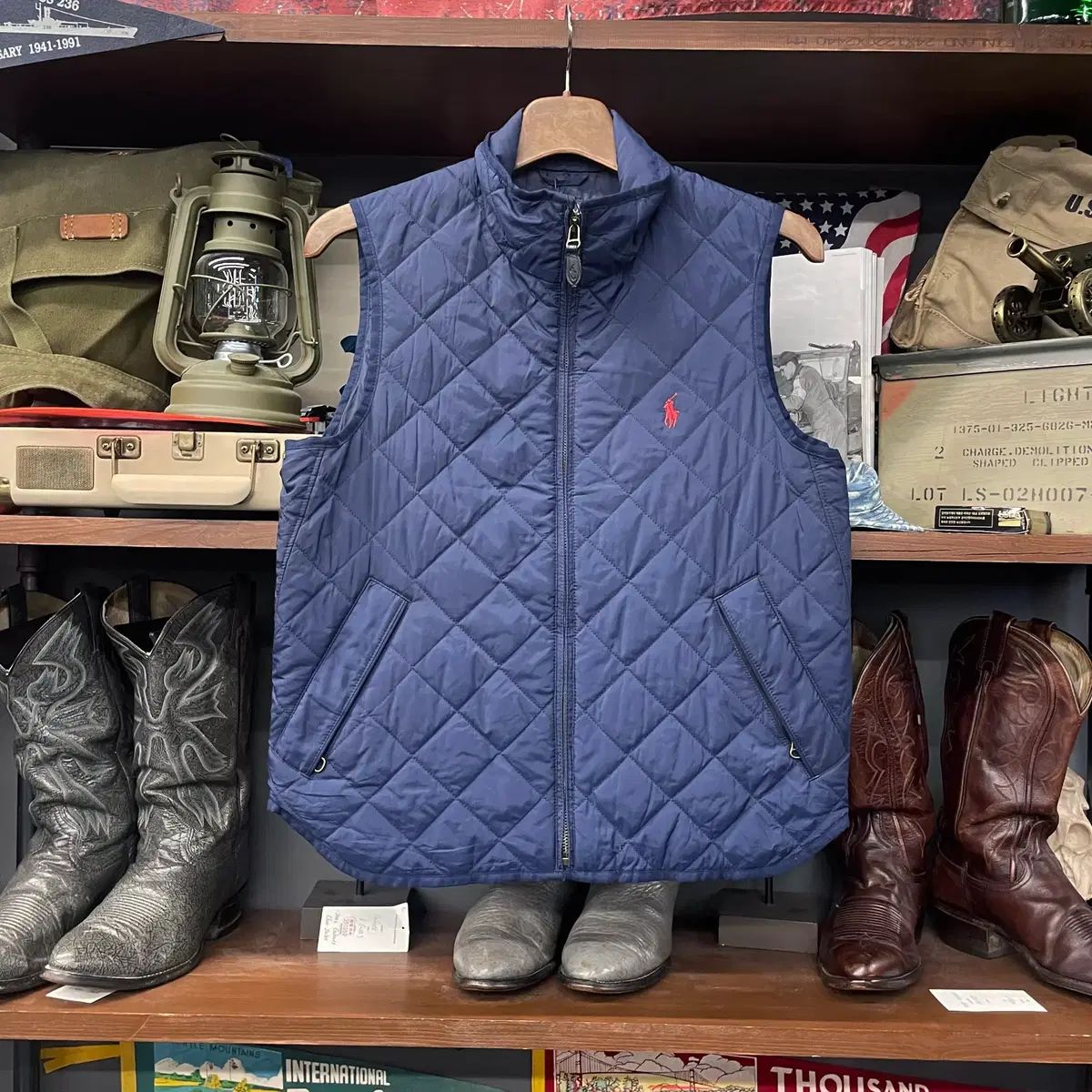 ポロラルフローレン 新モデル ラベル キルティング ベスト ジャケット
