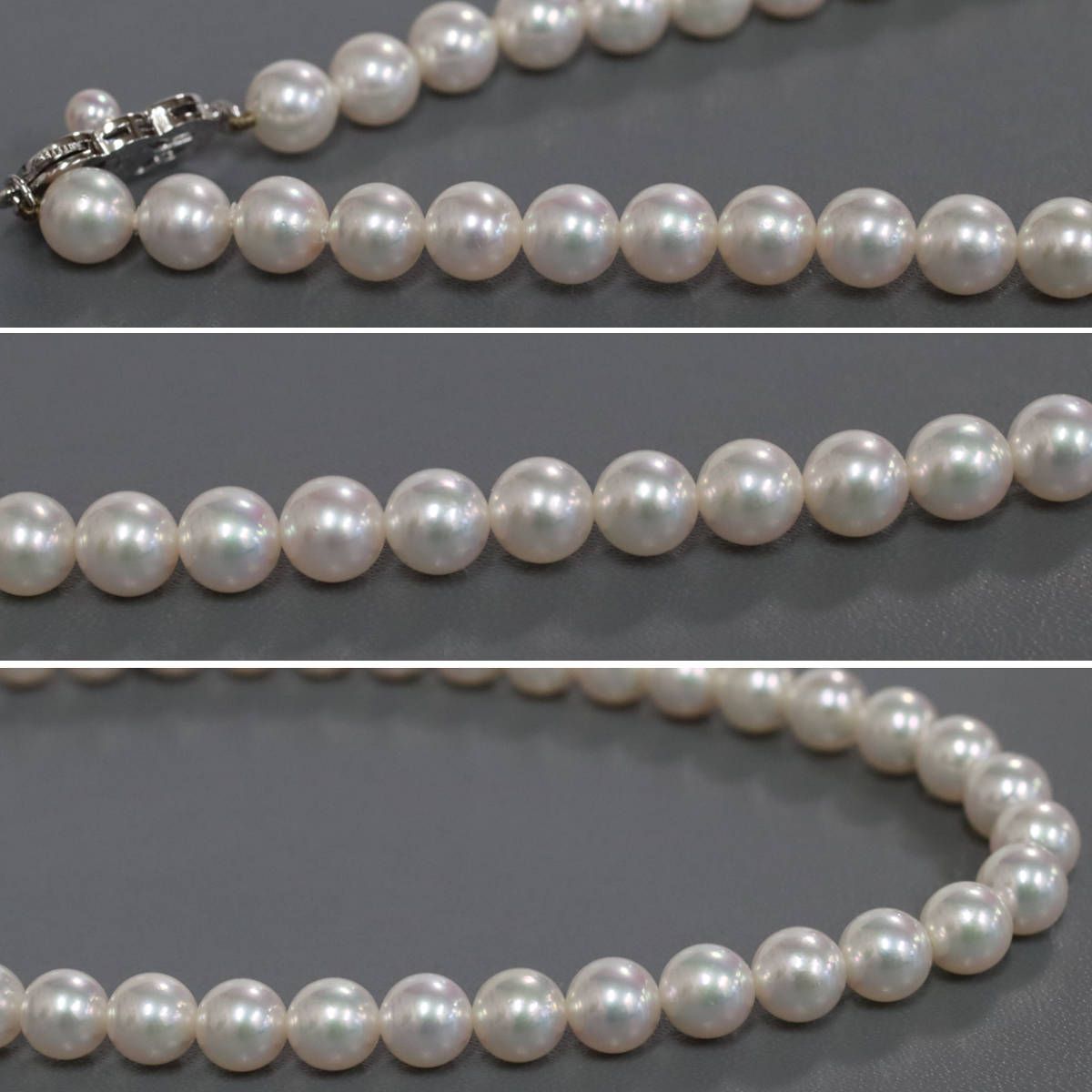 ミキモト パールネックレス シルバー金具 7.0-7.5mm 42cm - メルカリ