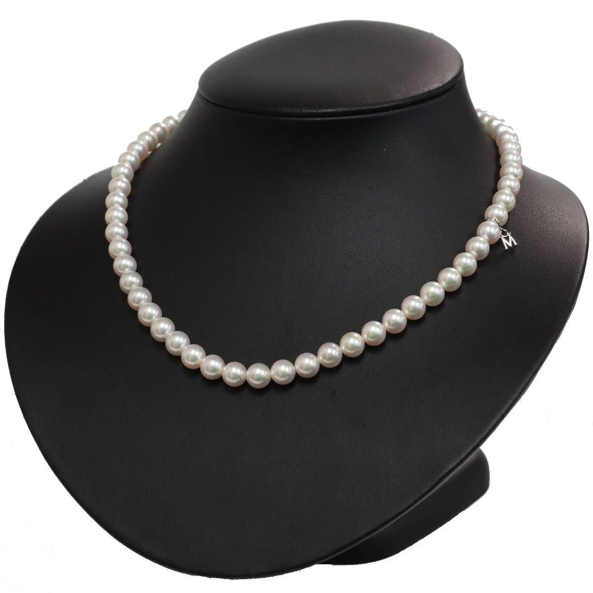 【新品未使用品】ミキモト パール ネックレス 7.5㎜ ダイヤモンド 付属品 ミキモト パールネックレス シルバー金具 7.0-7.5mm 42cm - メルカリ
