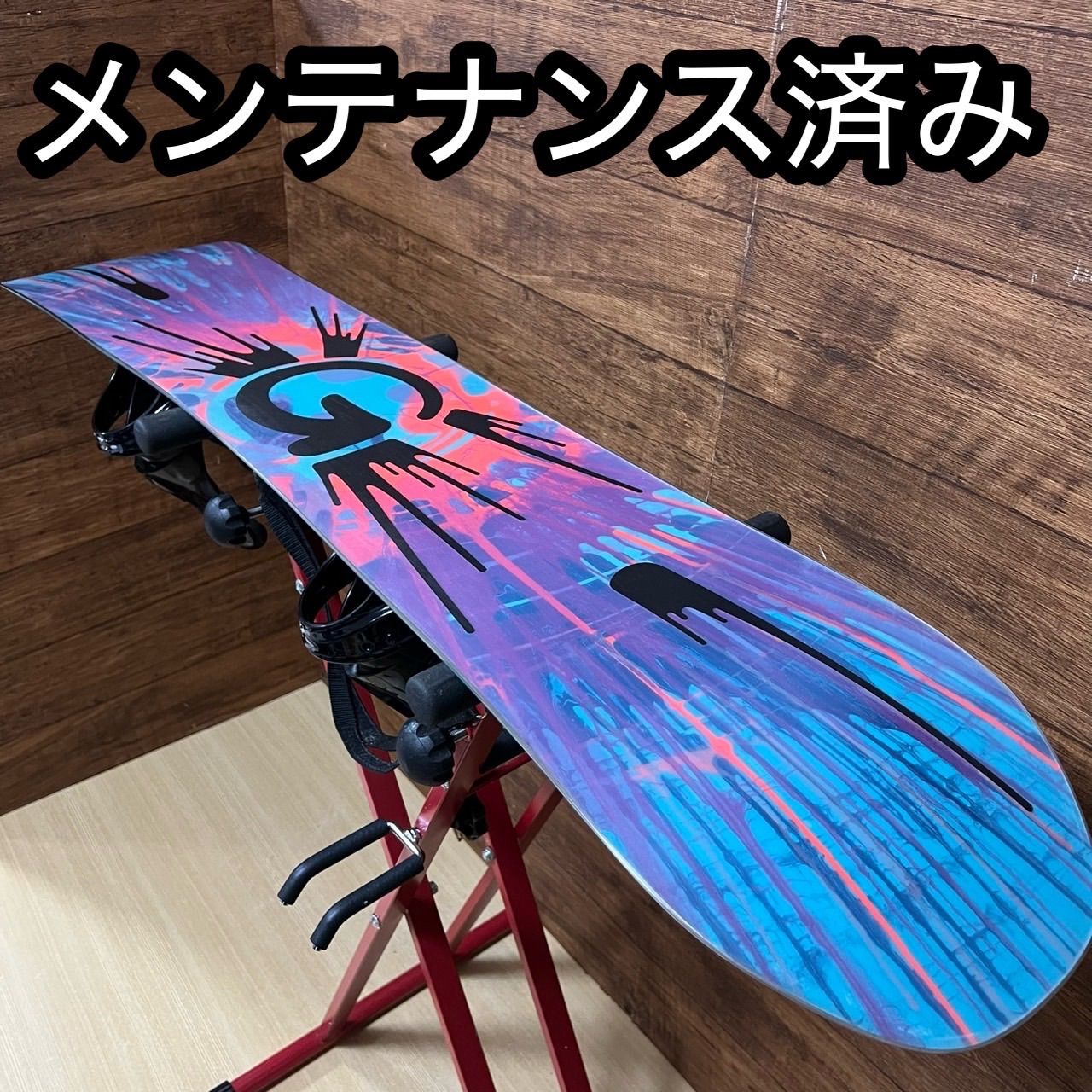 美品 BURTON バートン フライングV レディース スノーボード5点セット