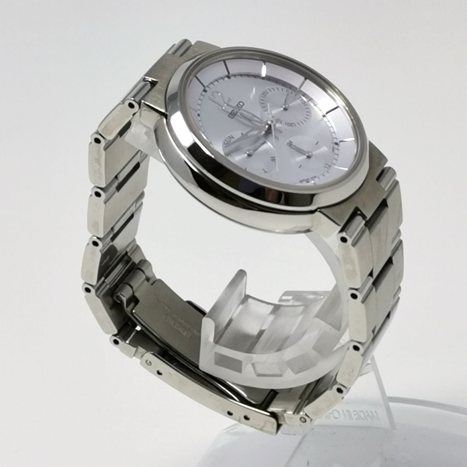 SEIKO シルバー アナログ 腕時計 5Y89-0B70 電池ないため動作未確認