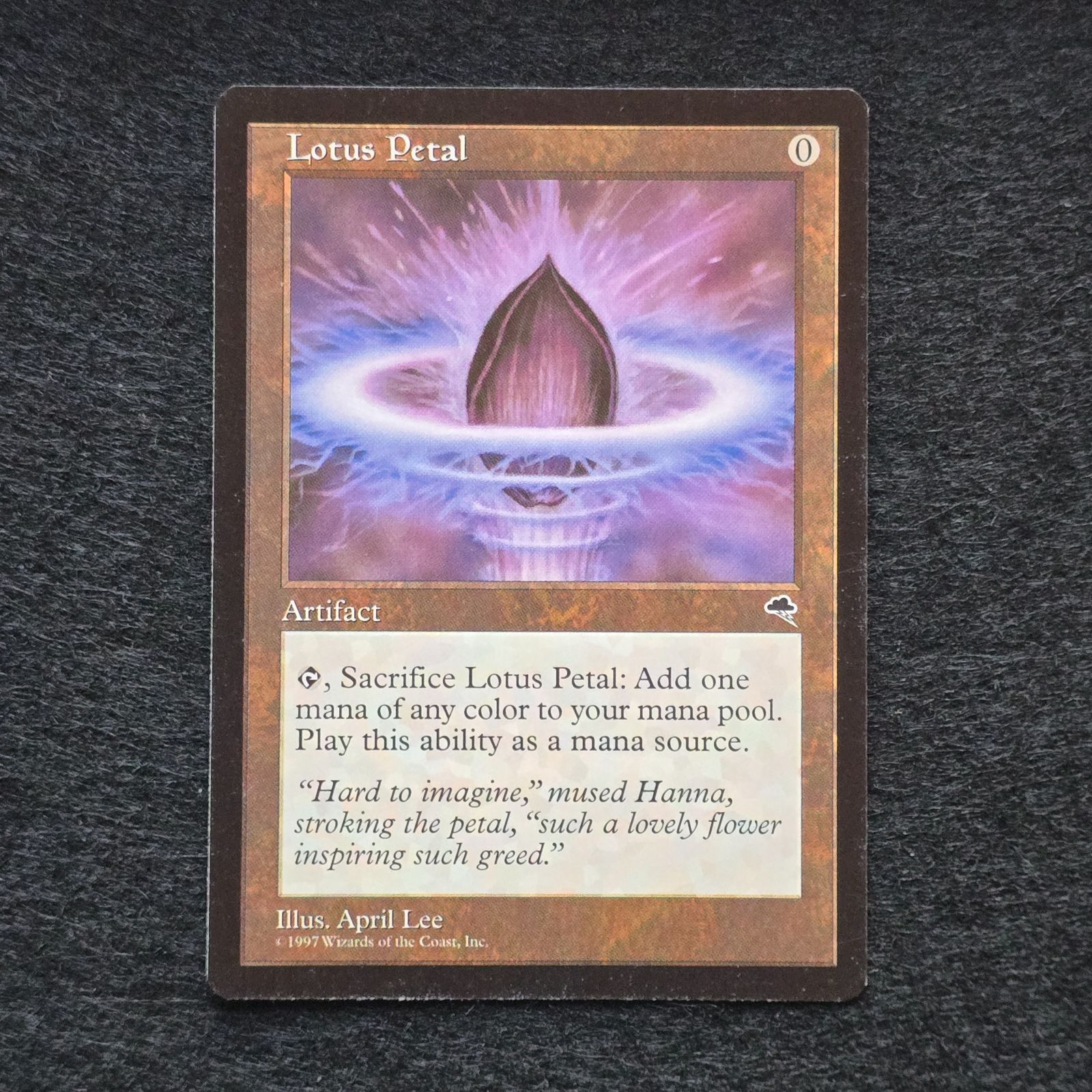 MTG 水蓮の花びら Lotus Petal 英語版 黒枠 TEMPEST 3 - メルカリ