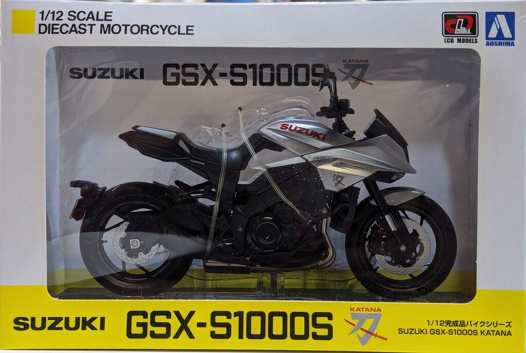 アオシマ 1/12完成品バイクシリーズ SUZUKI GSX-S1000S KATANA