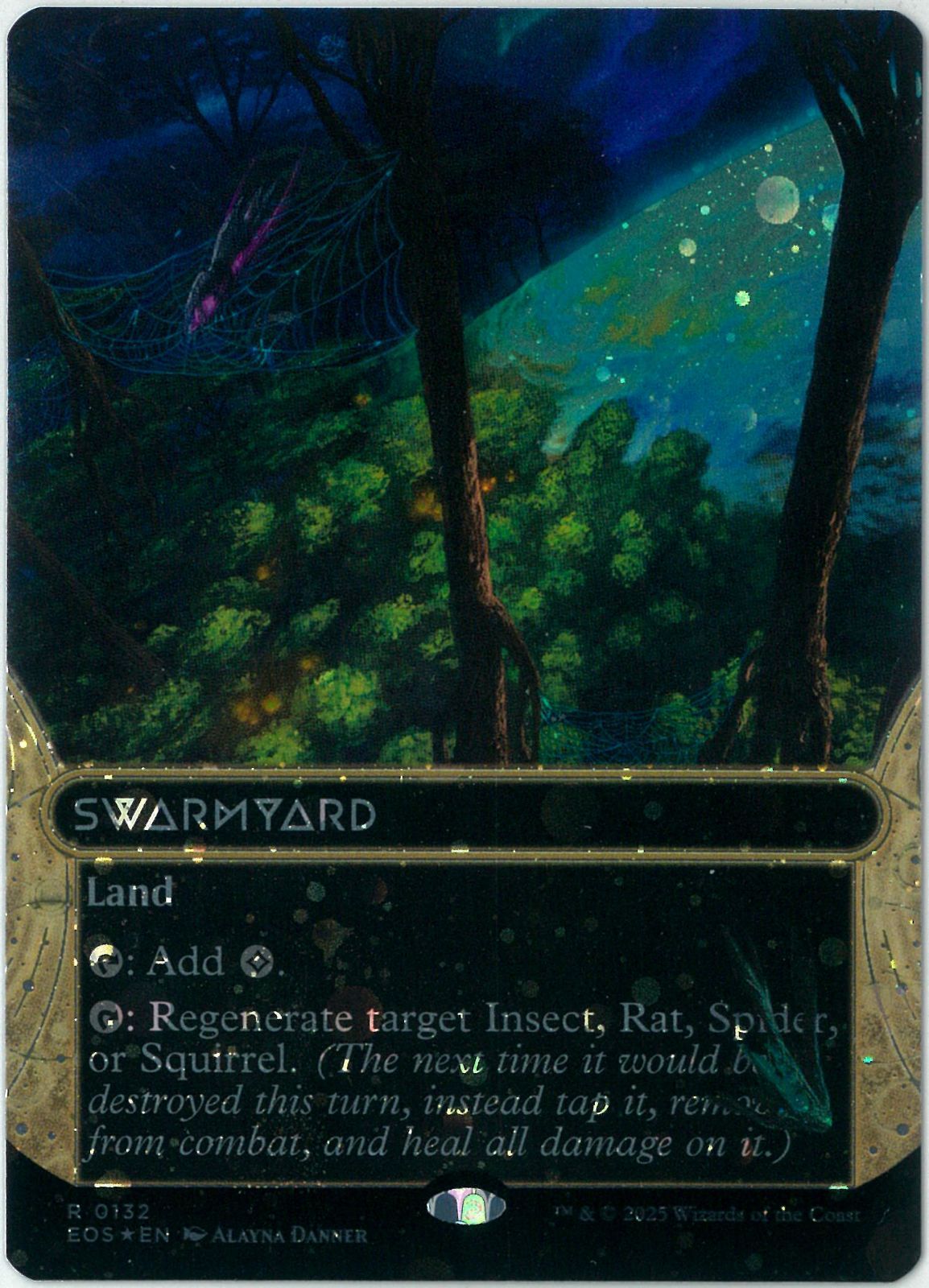 ギャラクシーFOIL/MTG/日本語版/群がりの庭/Swarmyard/ボーダーレス