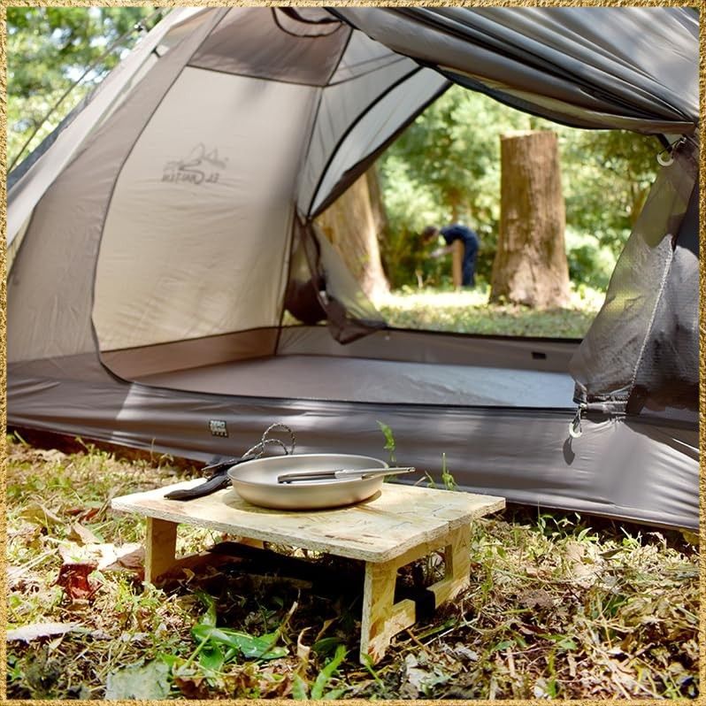 彡 でお届け ZEROGRAM ゼログラム WOOD MINI TABLE OSB合板 組み立て式 木製 ウッド ミニテーブル ケース付 アウトドア テーブル