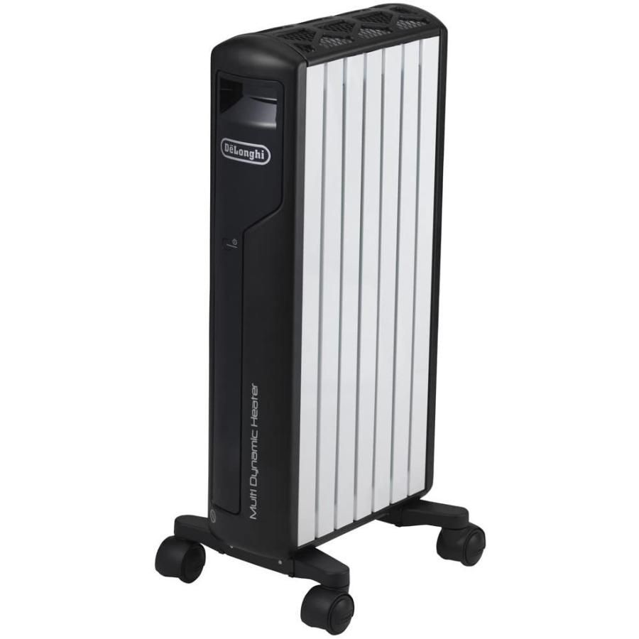展示 オイルヒーター デロンギ DeLonghi マルチダイナミックヒーター ピュアホワイト マットブラック 6 8畳用 MDH 09 BK